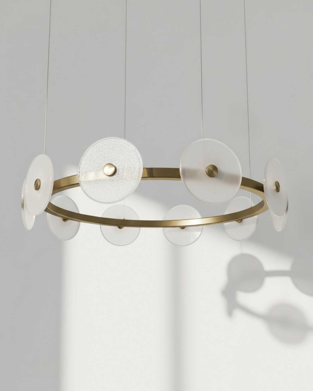 Золотая круглая люстра Милфорд Louvre Home LCH450325XNP