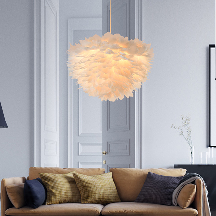 Люстра FEATHERS D40 Gray by ImperiumLoft