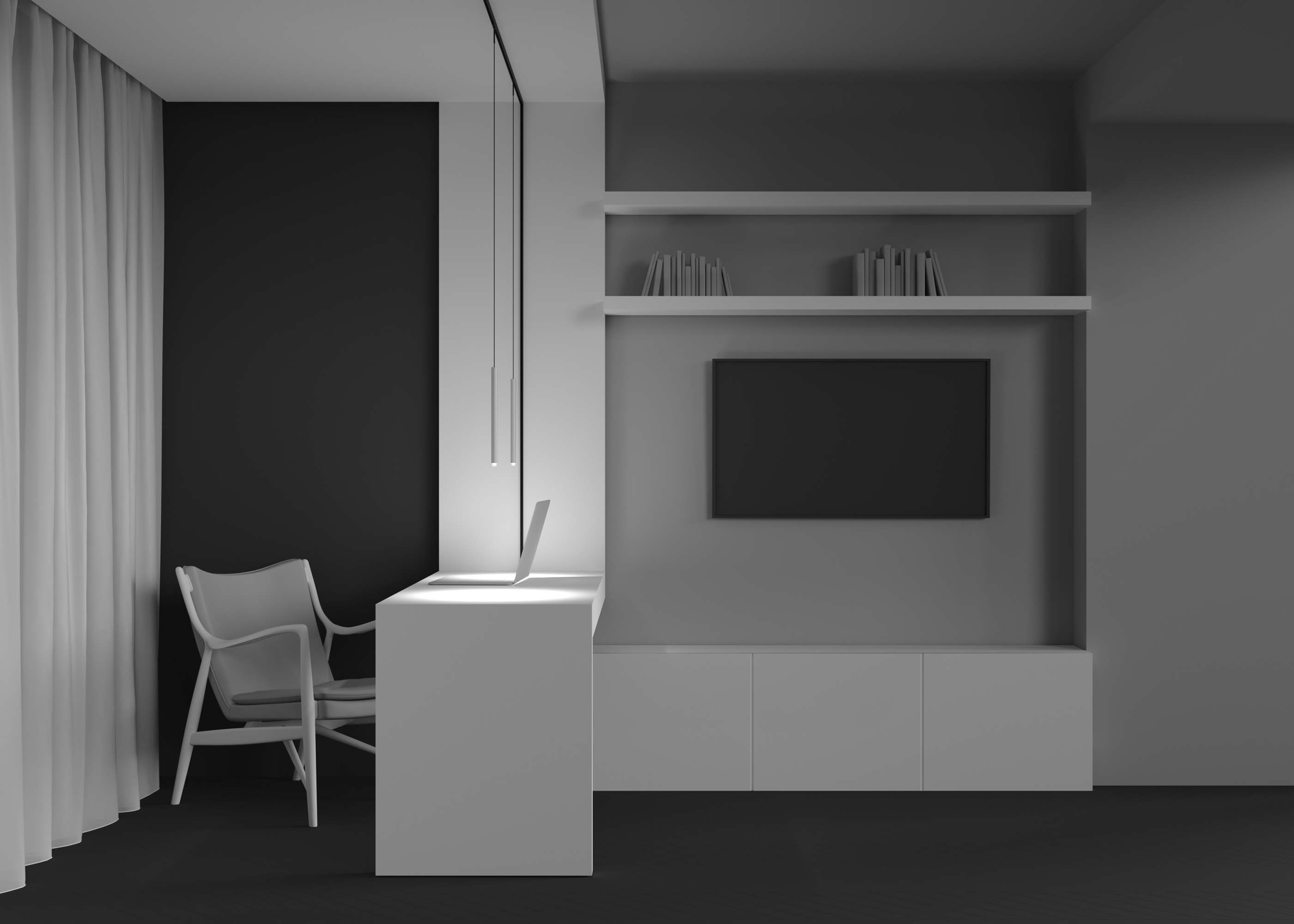 Трековый подвесной светильник Technical TR191-1-3W3K-M-BW