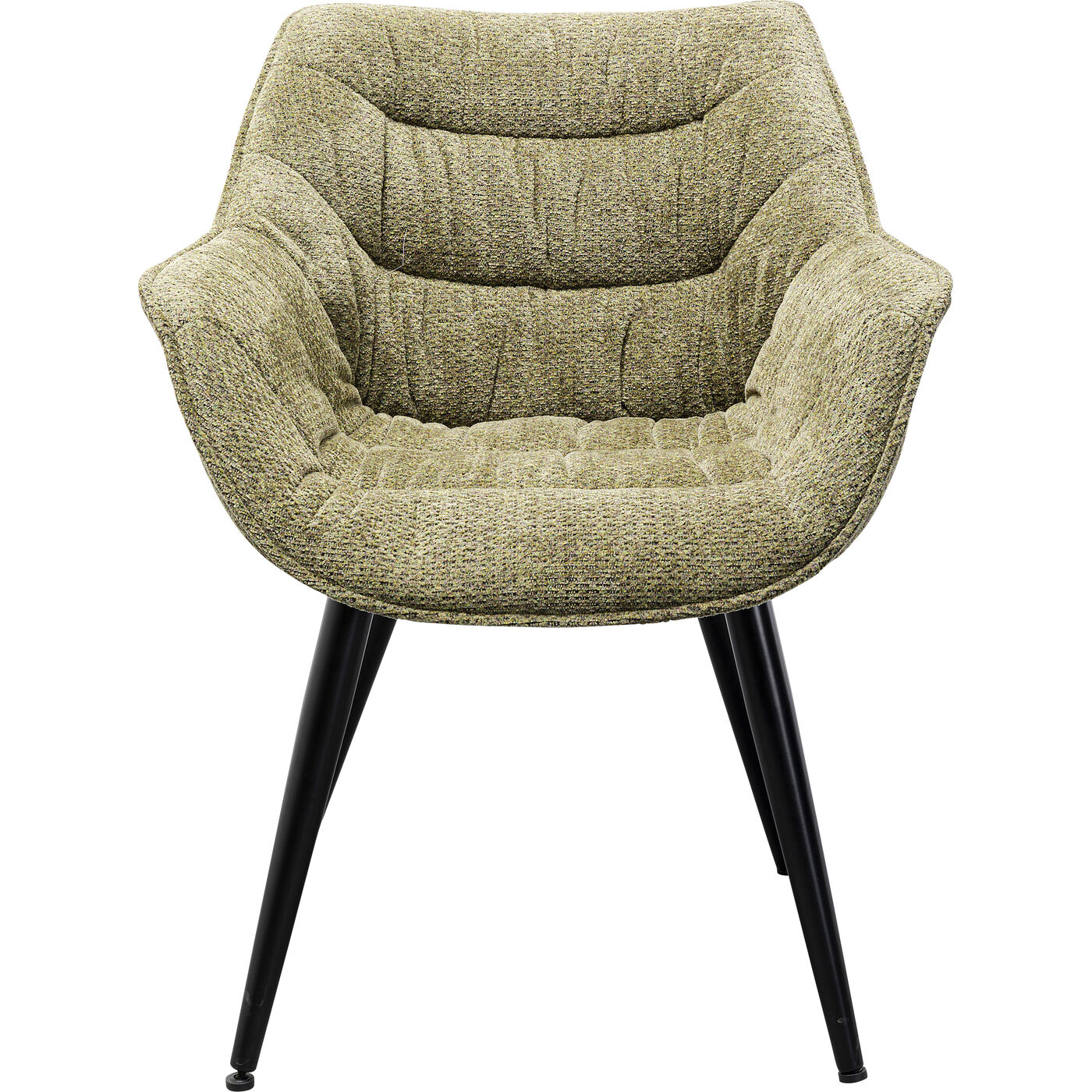 Стул с подлокотниками Thelma Melange Green KARE 87726
