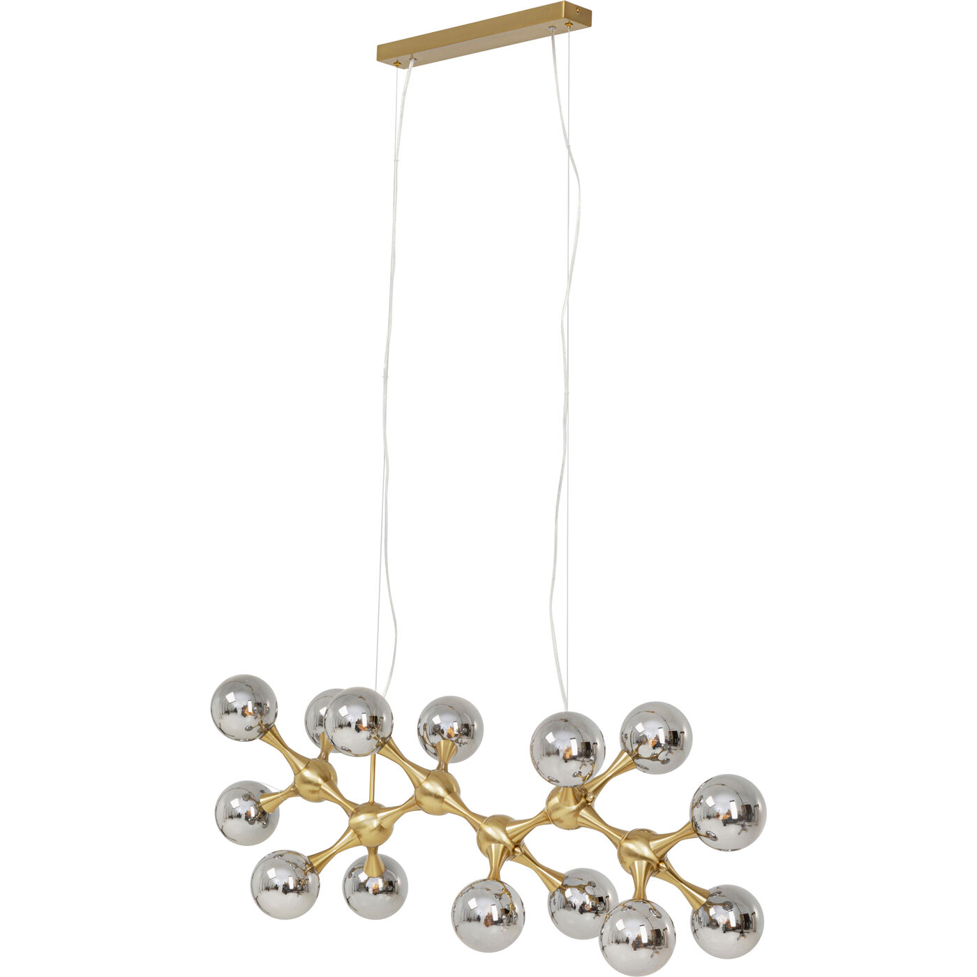 Светильник подвесной Atomic Balls Brass 190cm KARE 56676