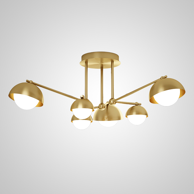 Потолочная люстра FABIANA L10 Brass Black by ImperiumLoft