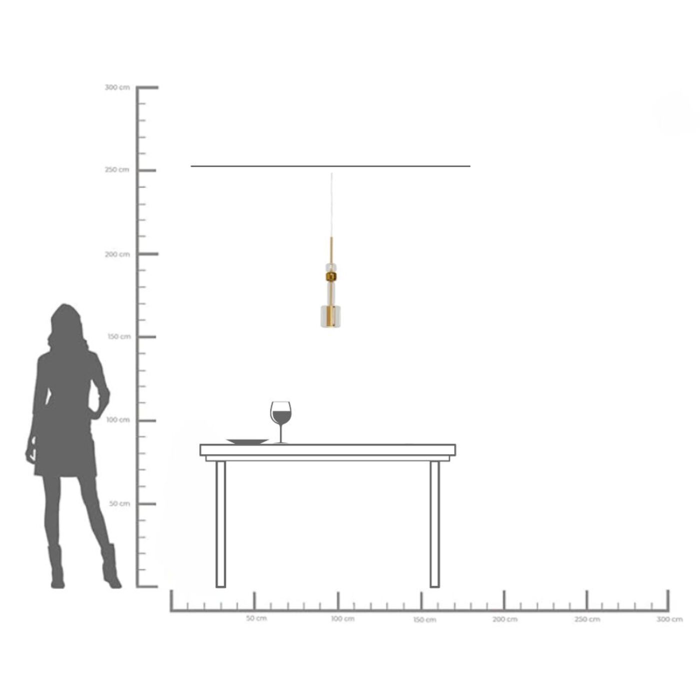 Светильник подвесной Candy Bar Gold Ø13 см KARE 55936