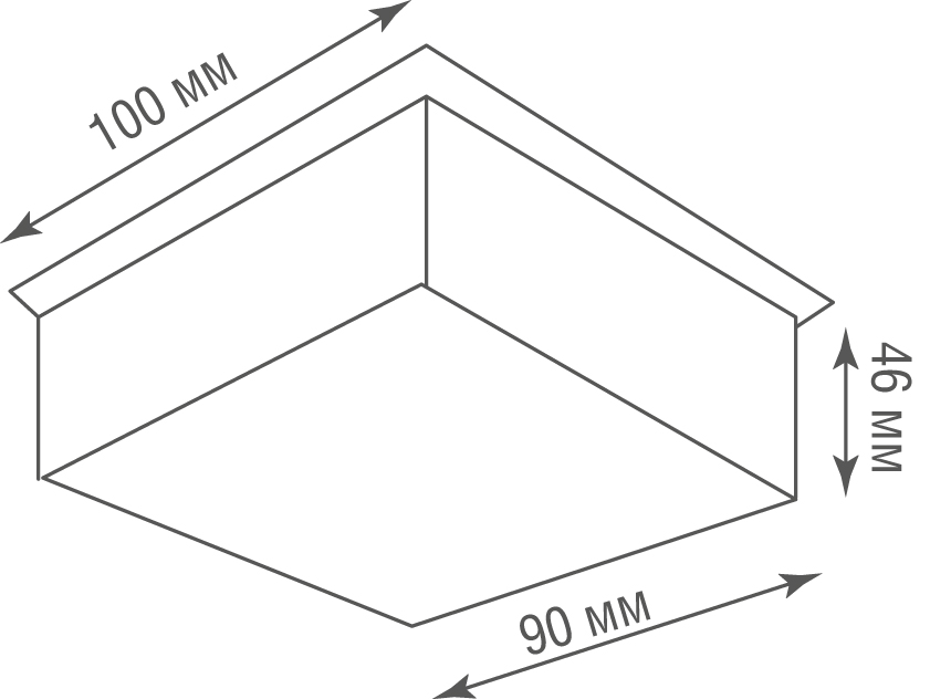 Светодиодный светильник для грильято Donolux DL18015SQ10NW1A.100 RAL9005
