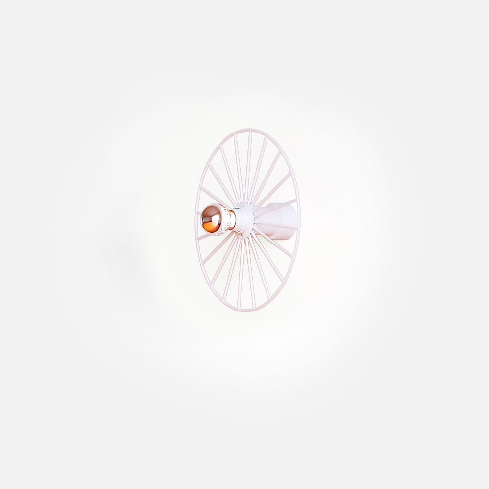 Бра Wheel 30 cm белый + цоколь 5 cm белый Aromas del Campo