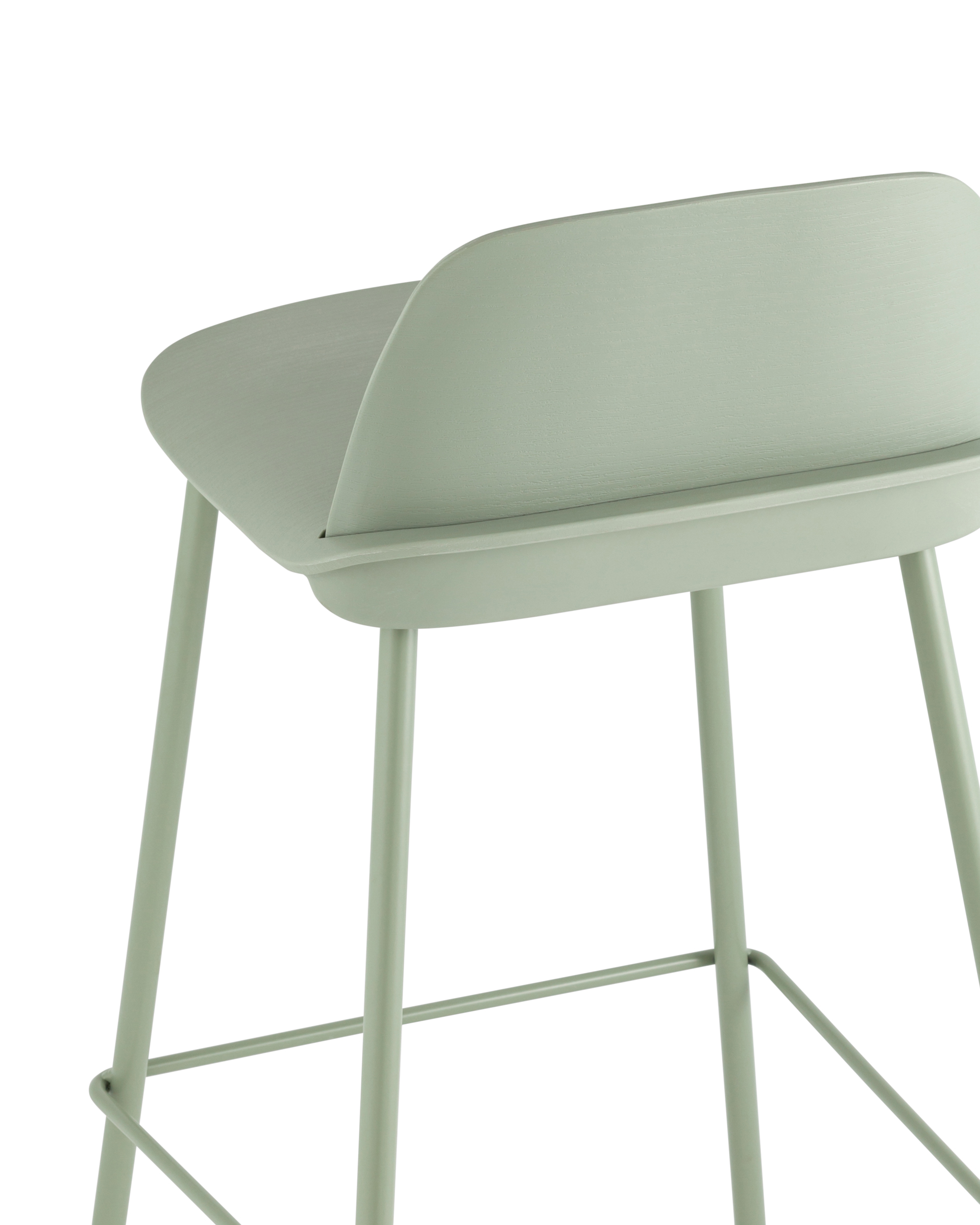 Стул полубарный Mist серо-зеленый Stool Group