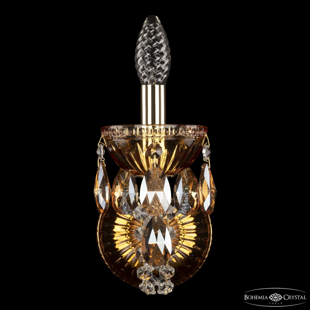 Бра 5402B/1/141 G Amber/M-1G K721 Bohemia Ivele Crystal