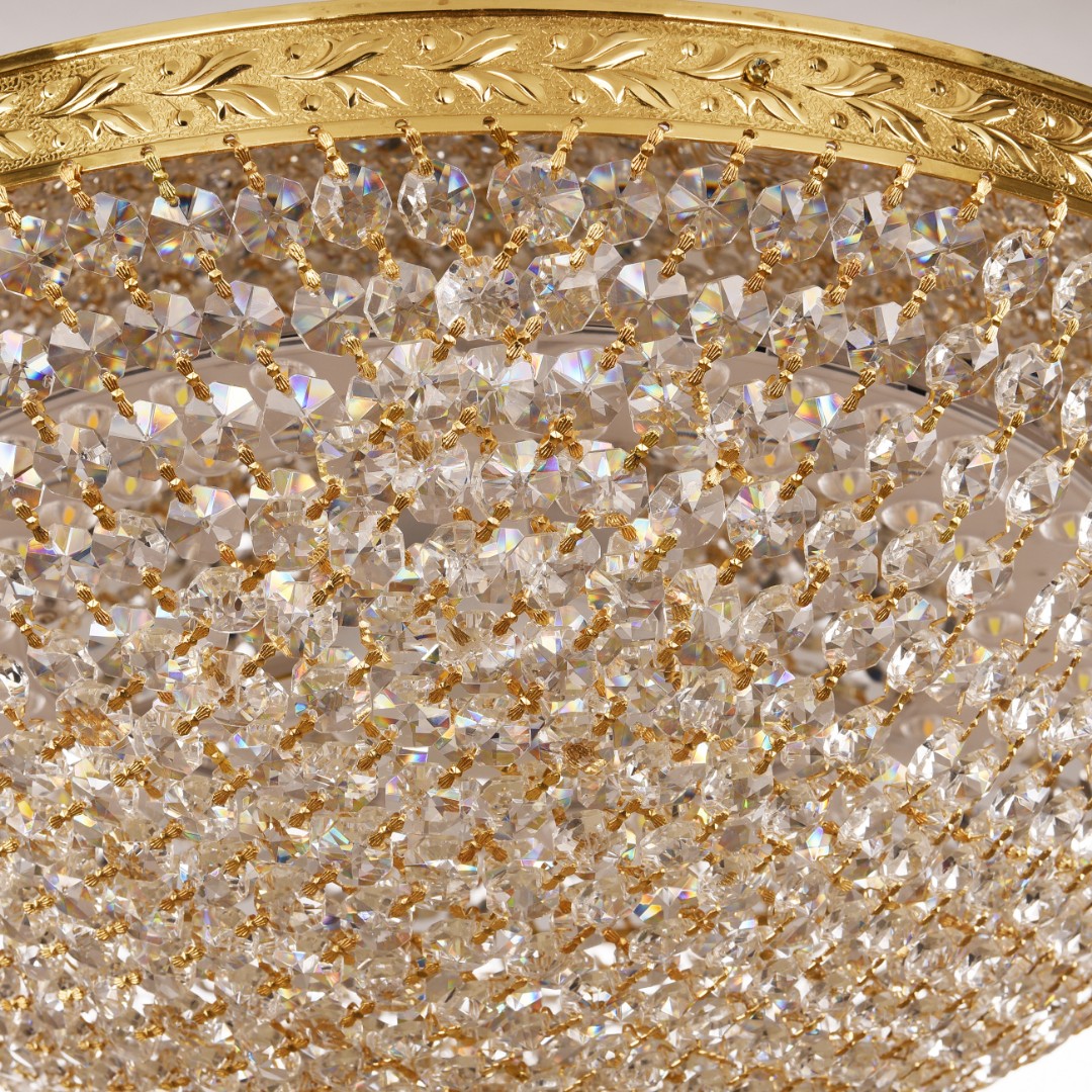 Люстра светодиодная хрустальная 19321/35IV/LED-DIM G Bohemia Ivele Crystal