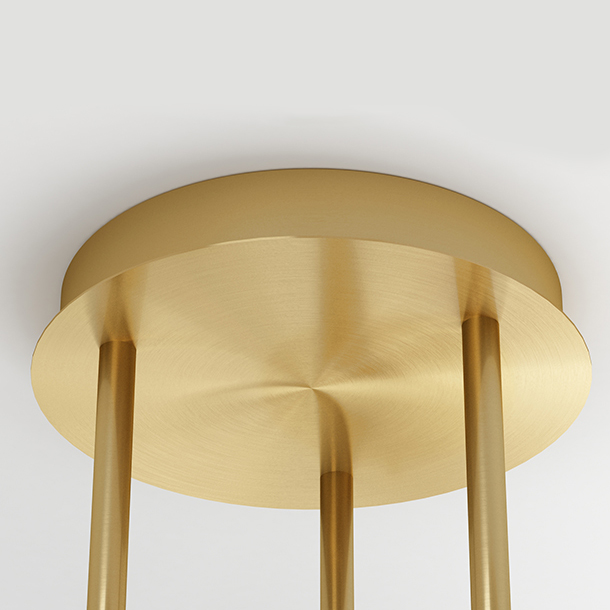 Потолочная люстра FABIANA L8 Brass Black by ImperiumLoft