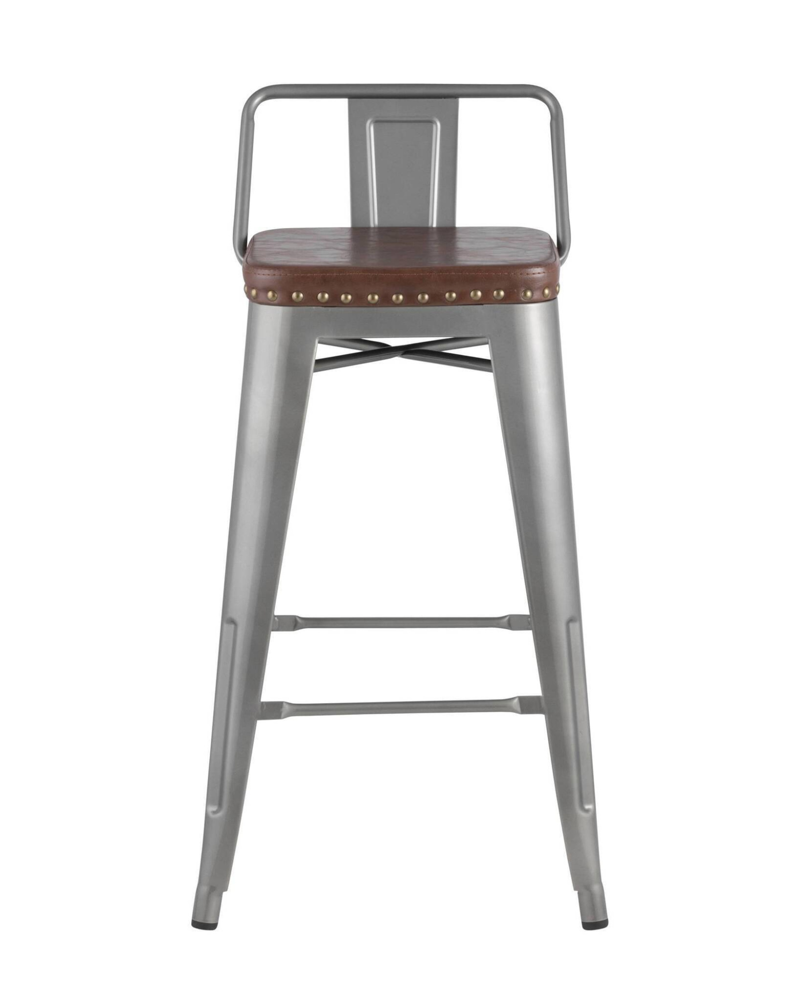 Стул полубарный TOLIX SOFT серебристый Stool Group