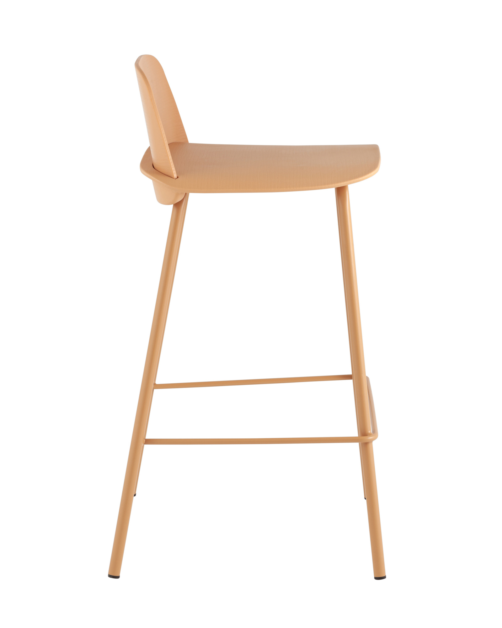 Стул полубарный Mist желтый Stool Group