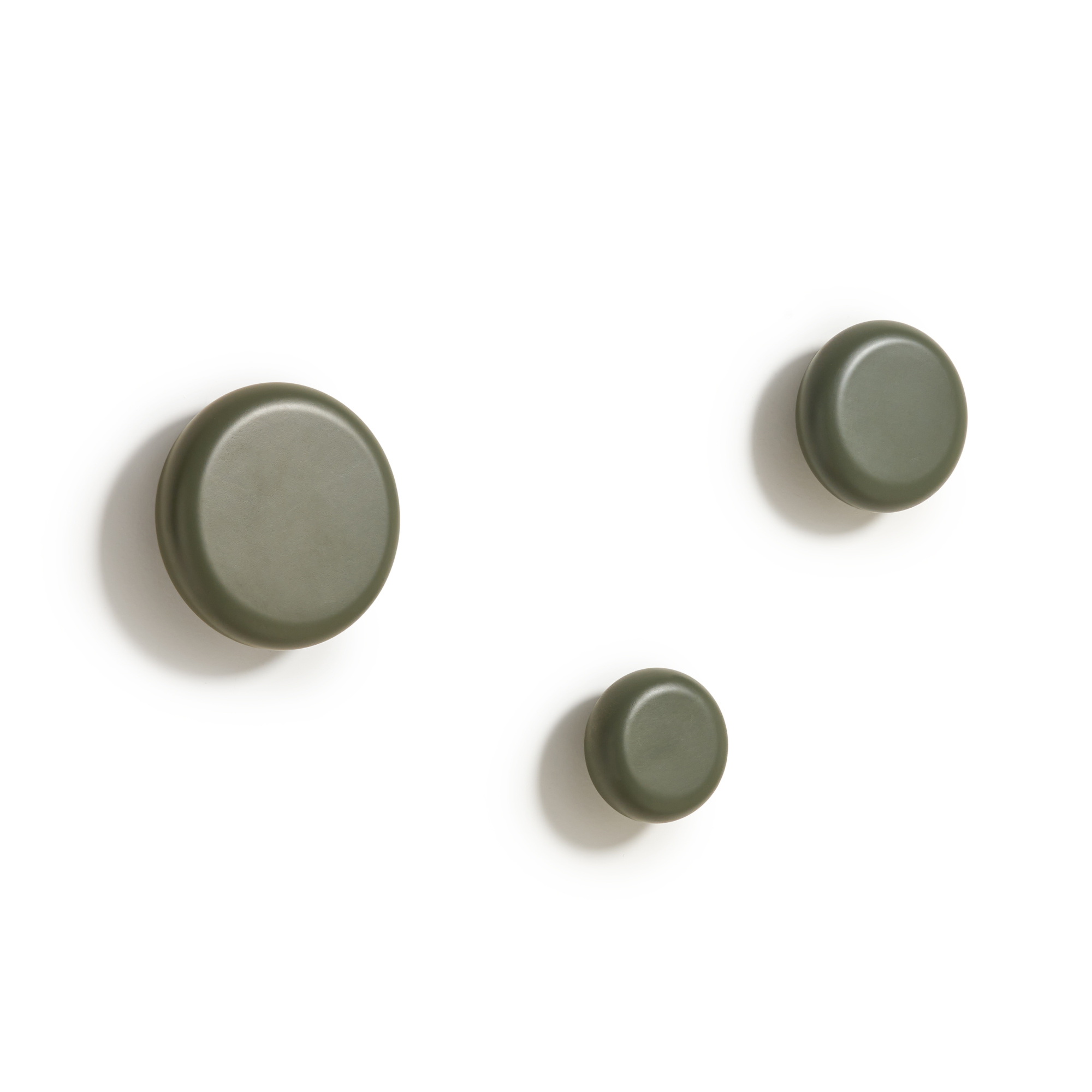 Nadue Набор из 3 настенных крючков из массива бука с зеленой отделкой La Forma (ex Julia Grup)