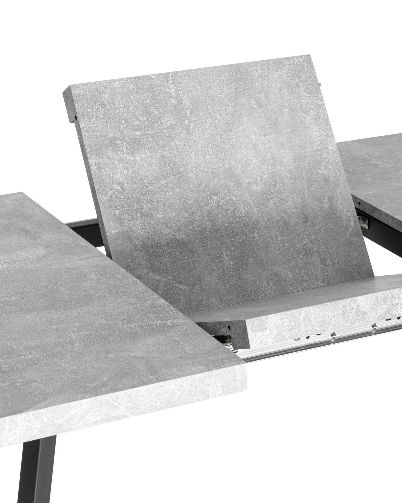 Стол Plain 116-158*74 бетон/черный Stool Group