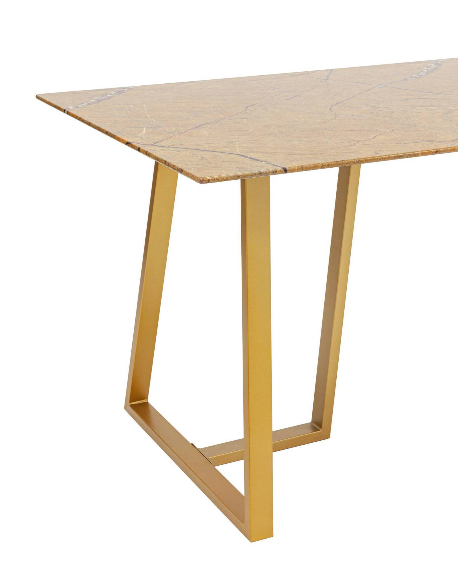 Стол обеденный Даллас 160*90 охра стеклянный Stool Group
