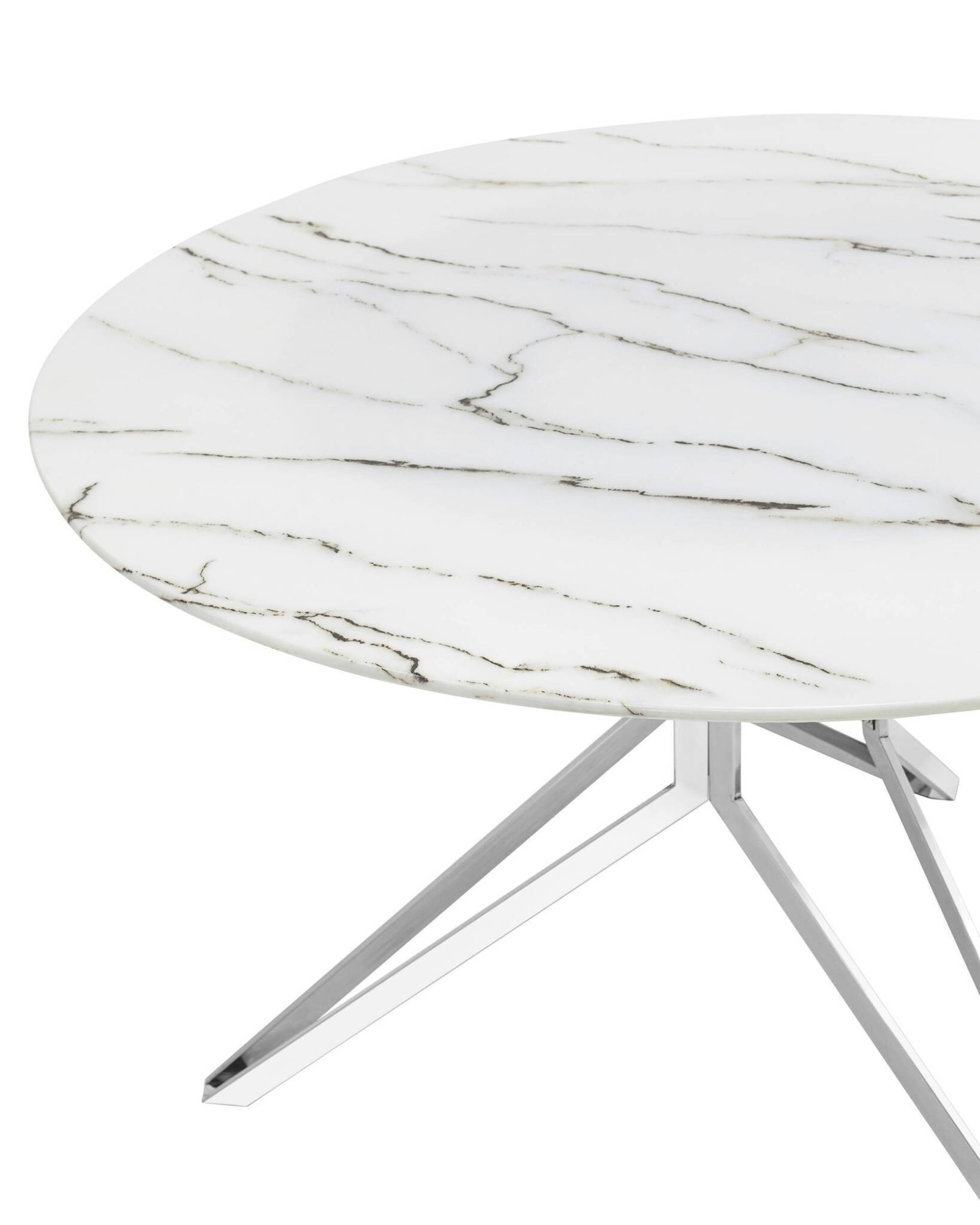 Стол обеденный Балтимор D120 белый стеклянный Stool Group