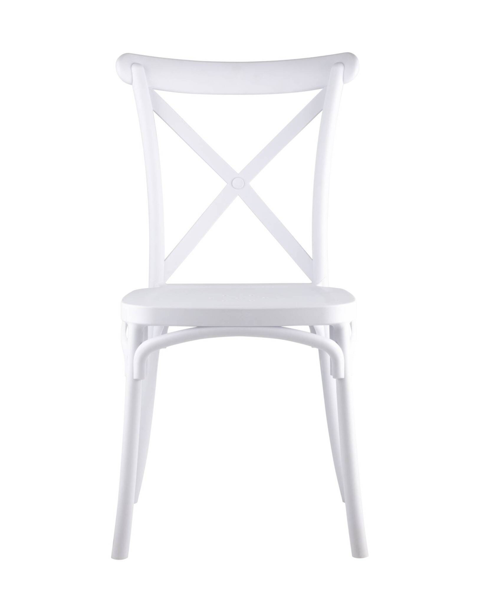 Стул Кроссбэк пластиковый белый Stool Group