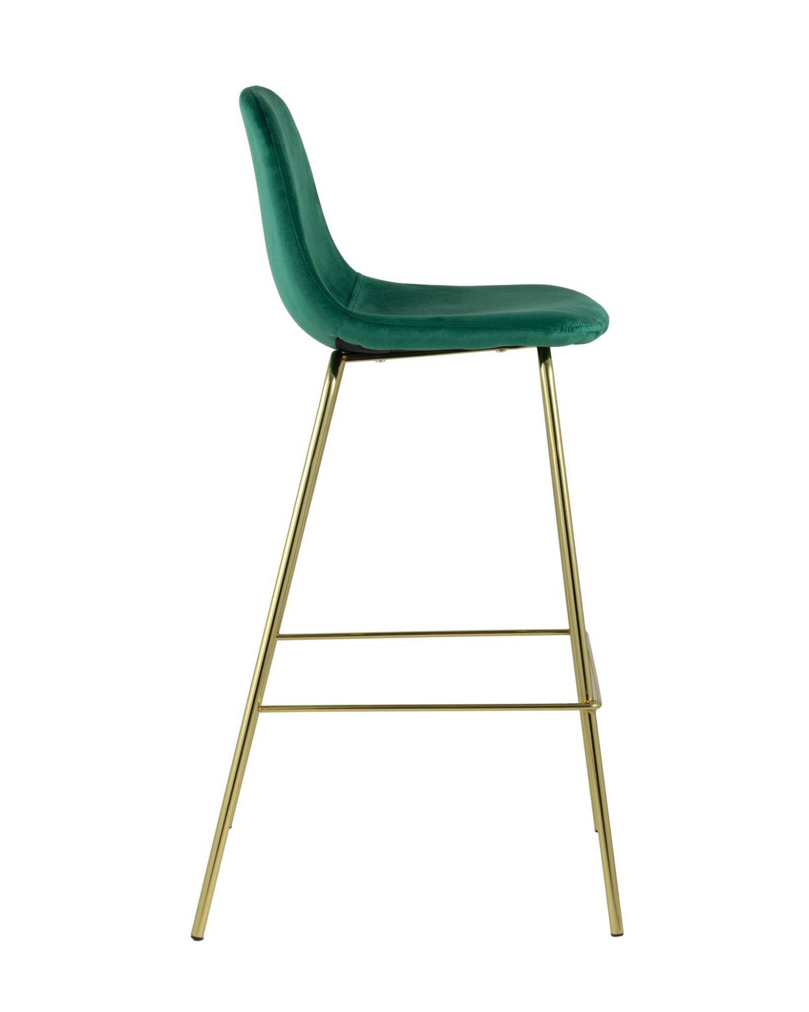 Стул барный Валенсия велюр зеленый золотые ножки Stool Group