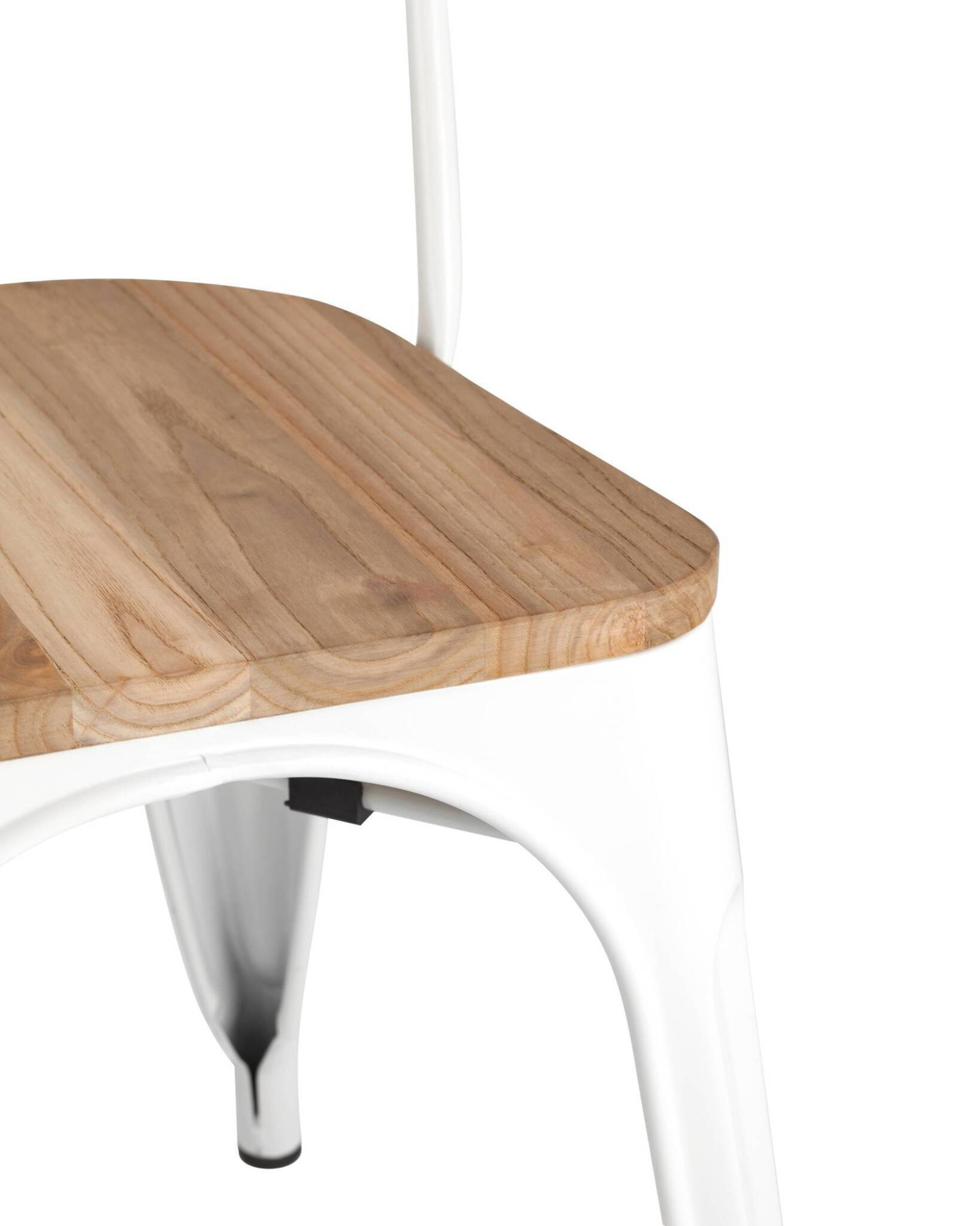 Стул TOLIX WOOD белый глянцевый Stool Group
