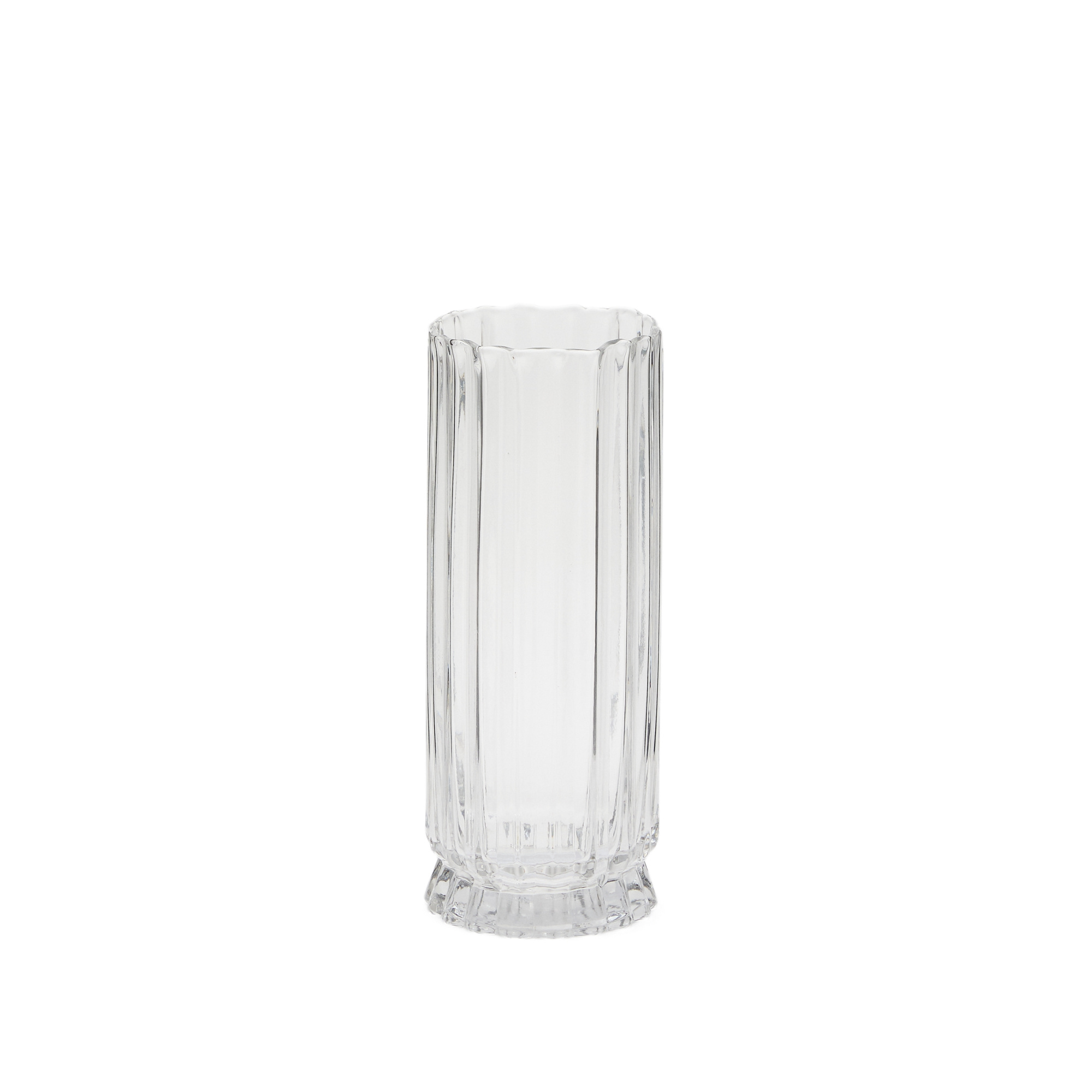 Ваза Neblan прозрачная стеклянная 30 см La Forma (ex Julia Grup)