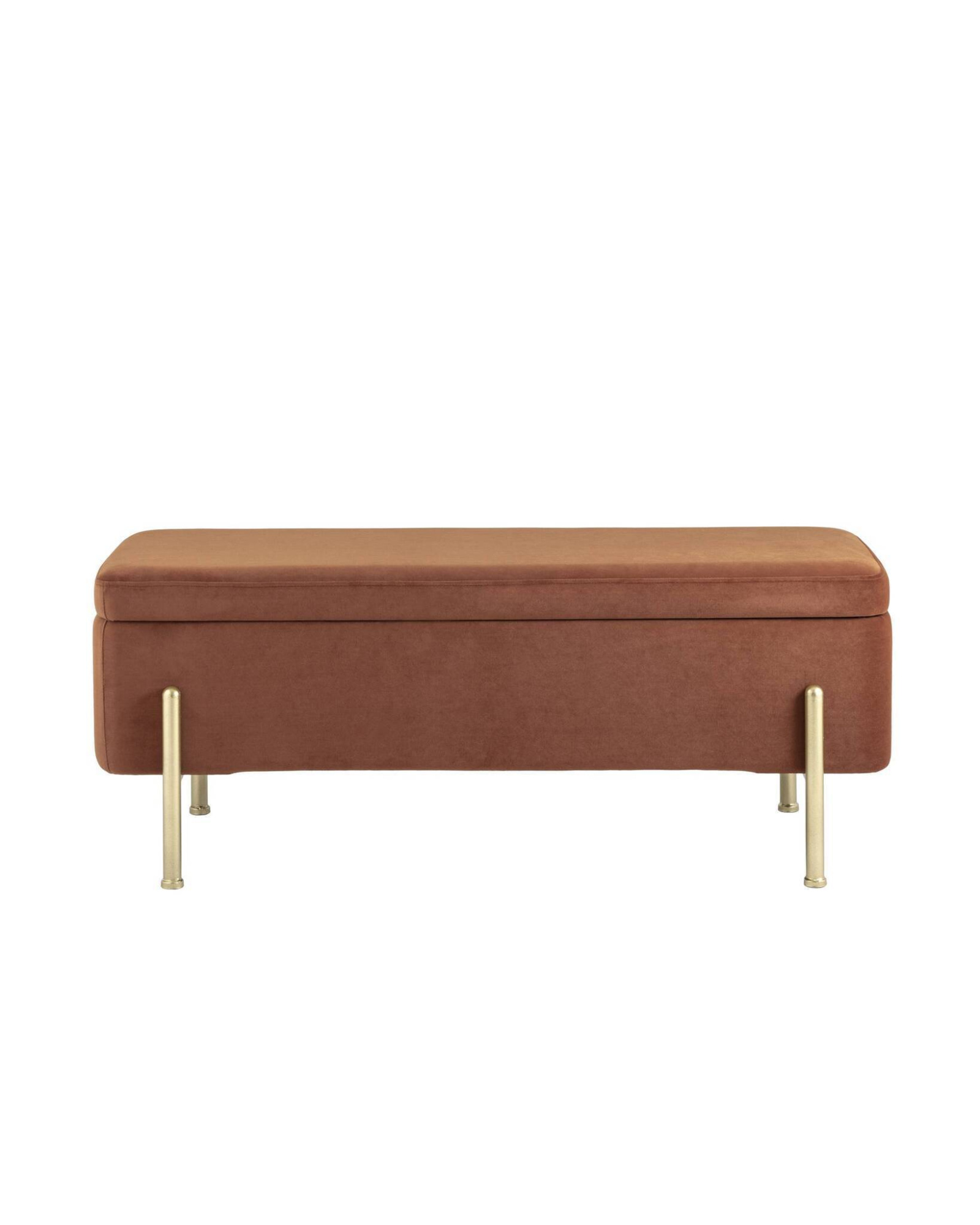 Банкетка Болейн с ящиком велюр терракотовый Stool Group