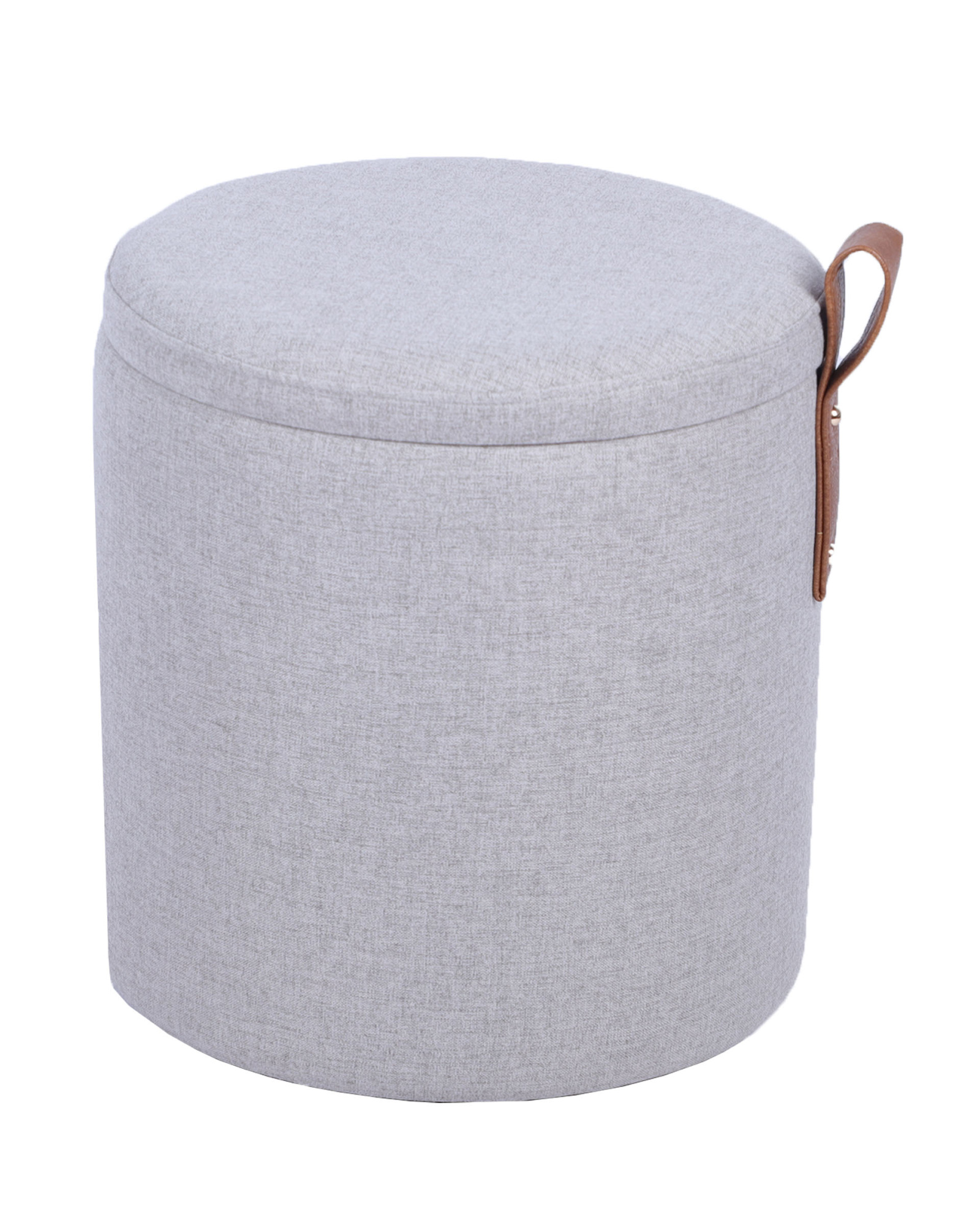 Пуф с ящиком Эркки рогожка XS серый Stool Group