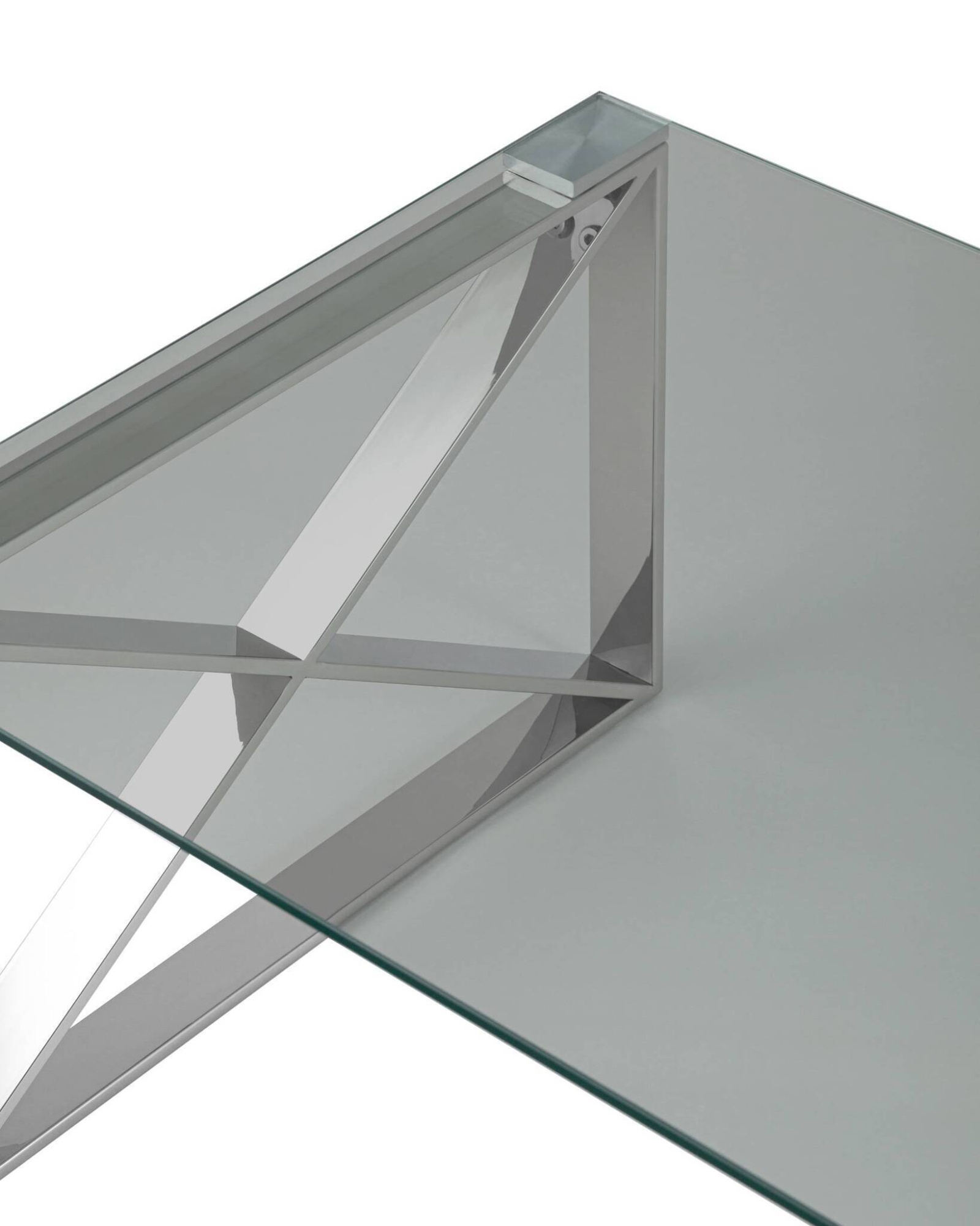 Журнальный стол 120*60 КРОСС серебро Stool Group