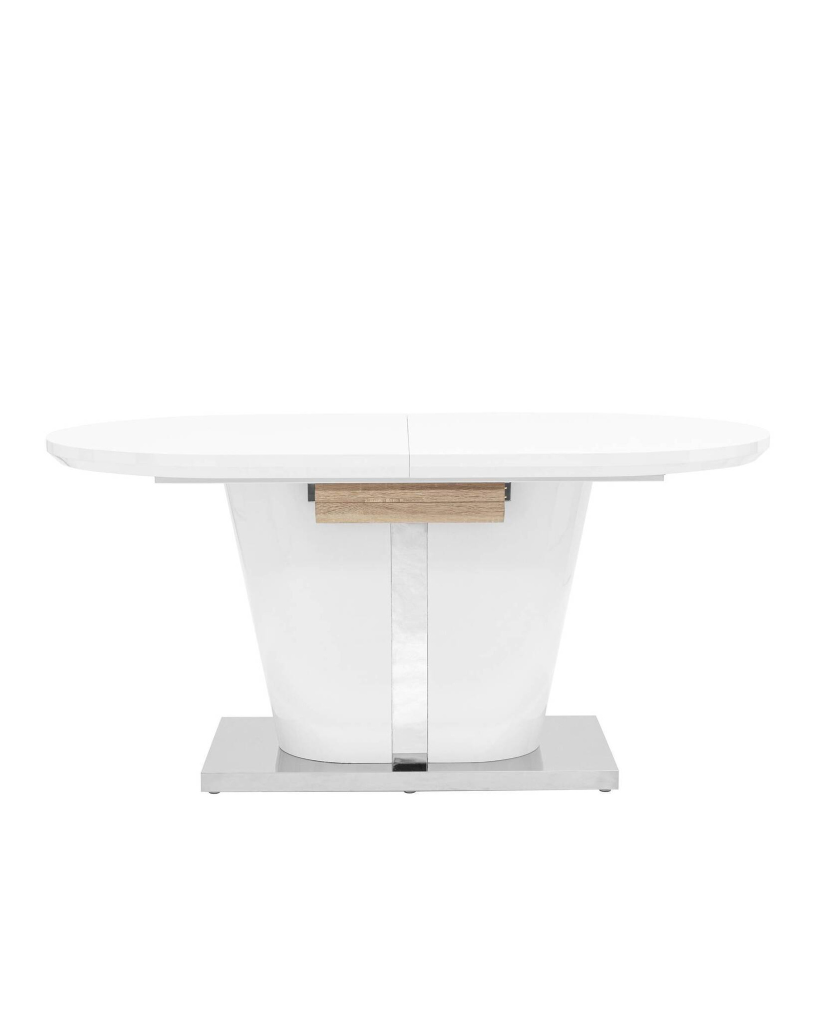Стол обеденный Мулен раскладной 160-220*90 глянцевый белый Stool Group