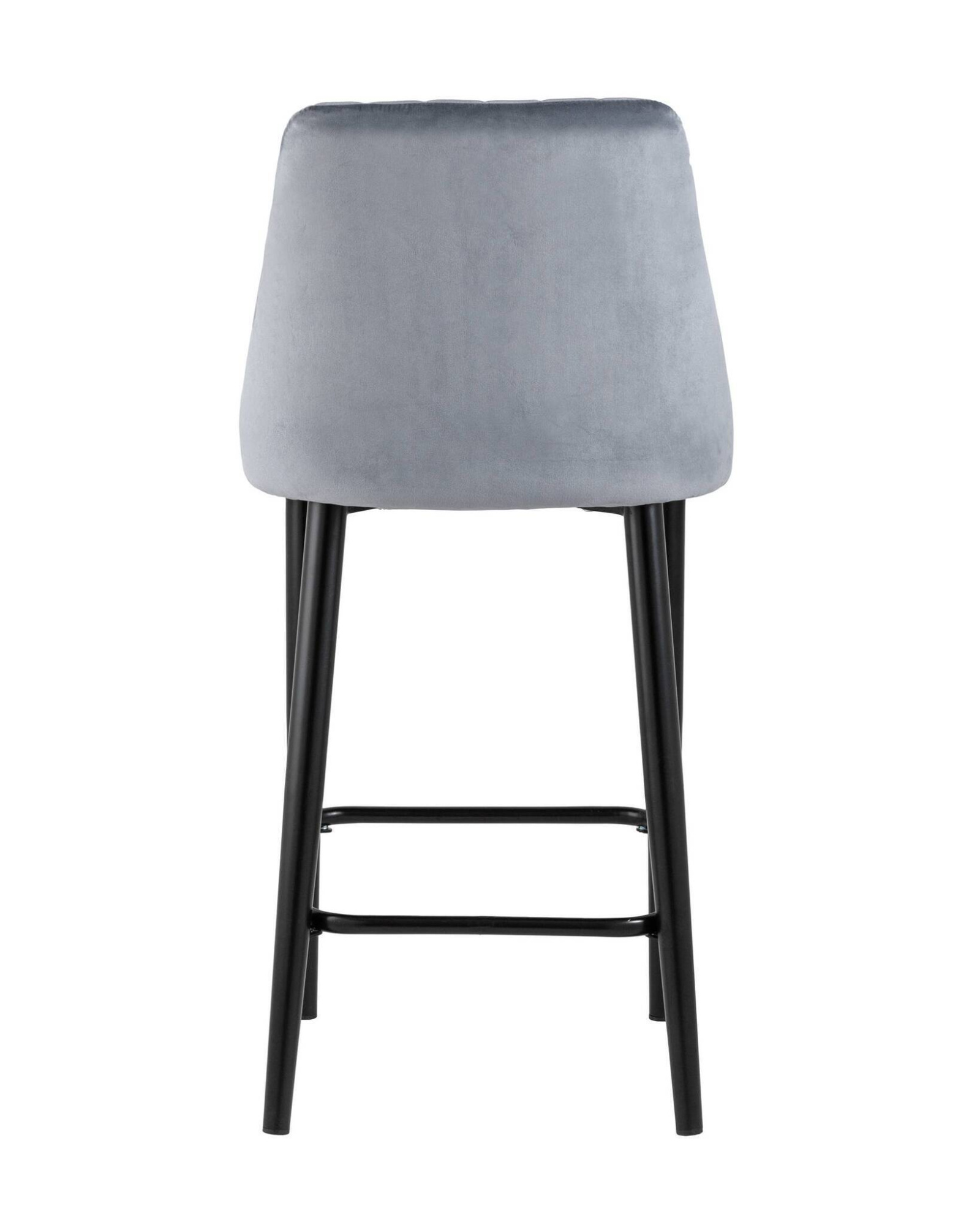 Стул полубарный Диего велюр серый Stool Group