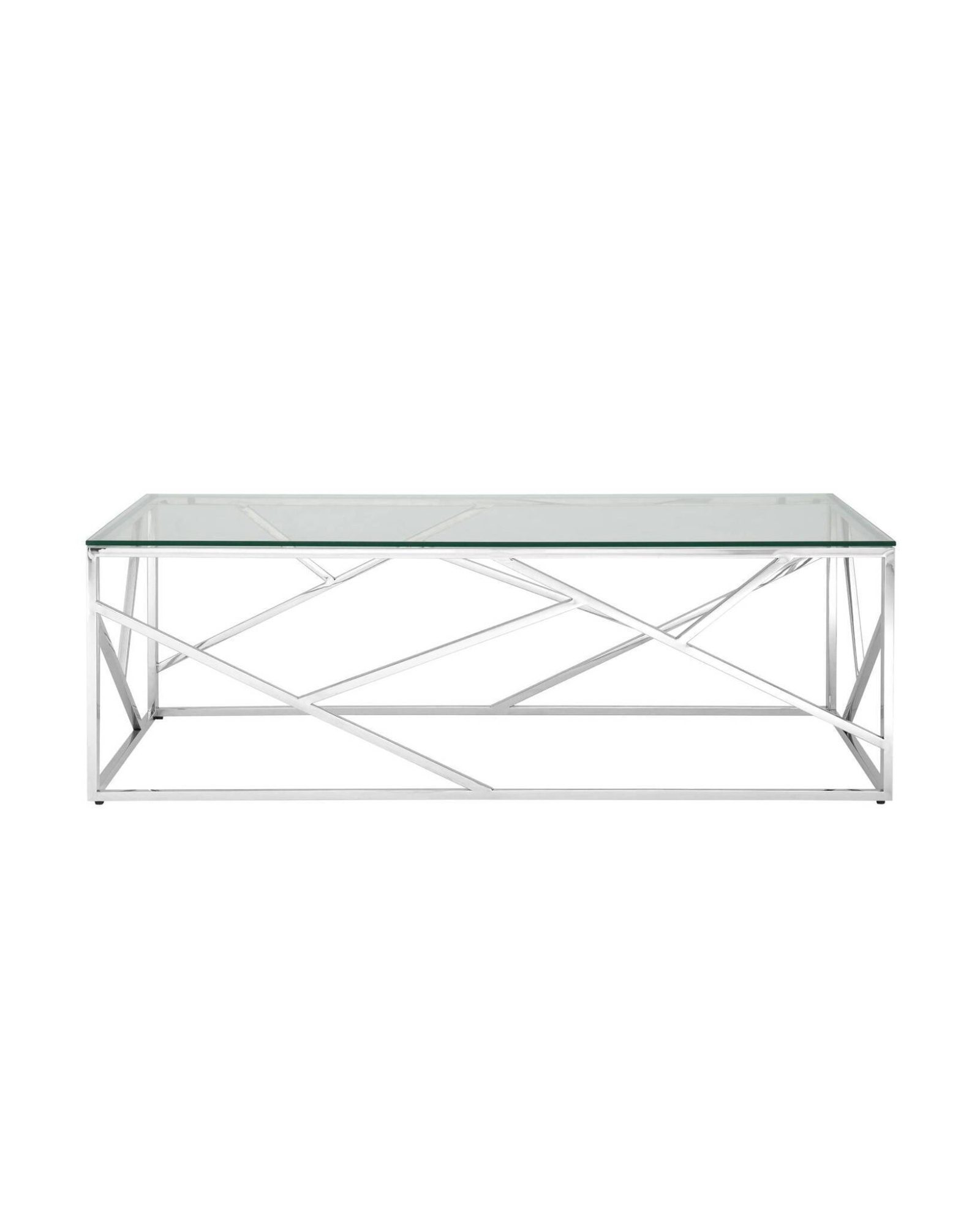 Журнальный стол 120*60 АРТ ДЕКО серебро Stool Group