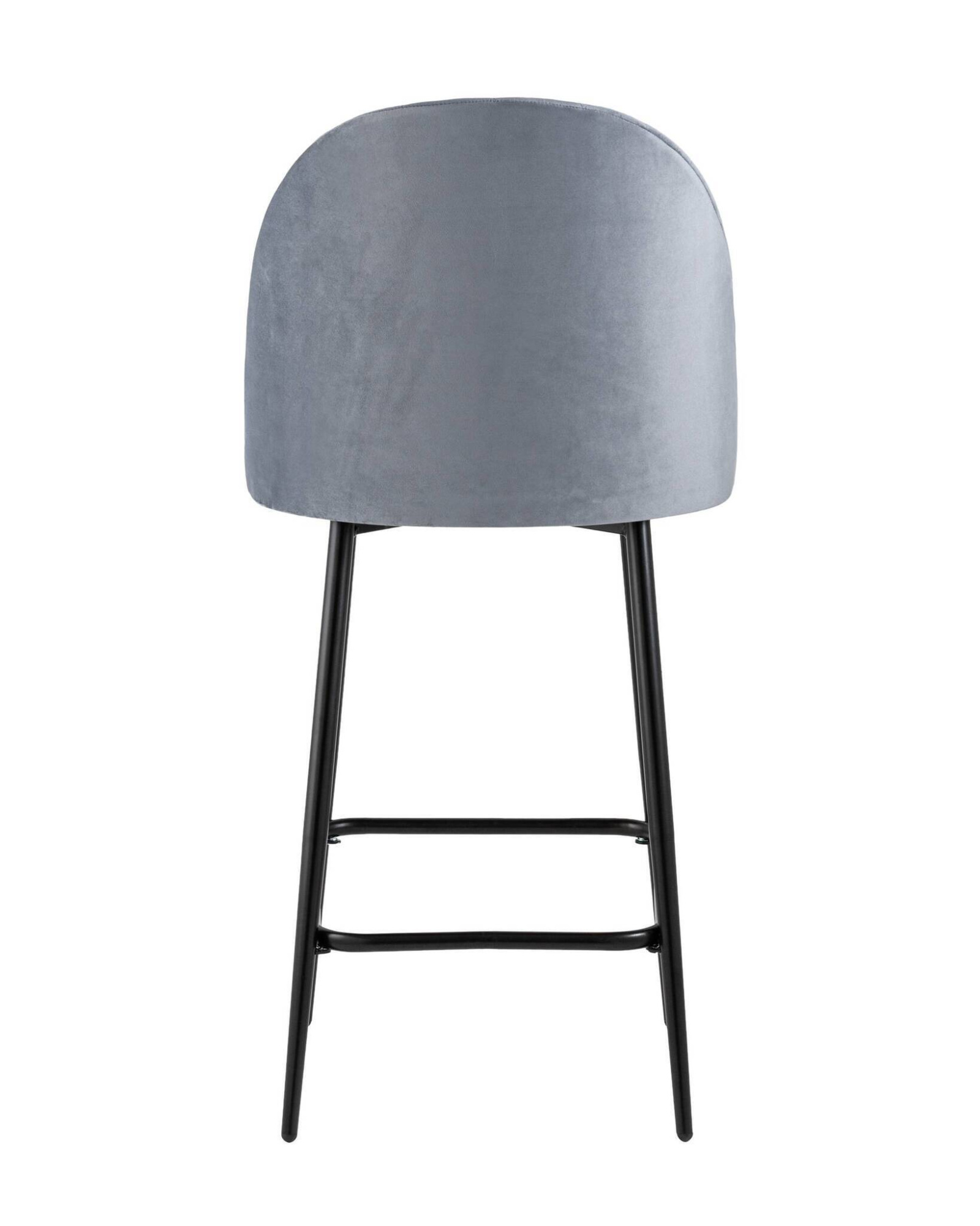 Стул полубарный Марсель велюр серый Stool Group