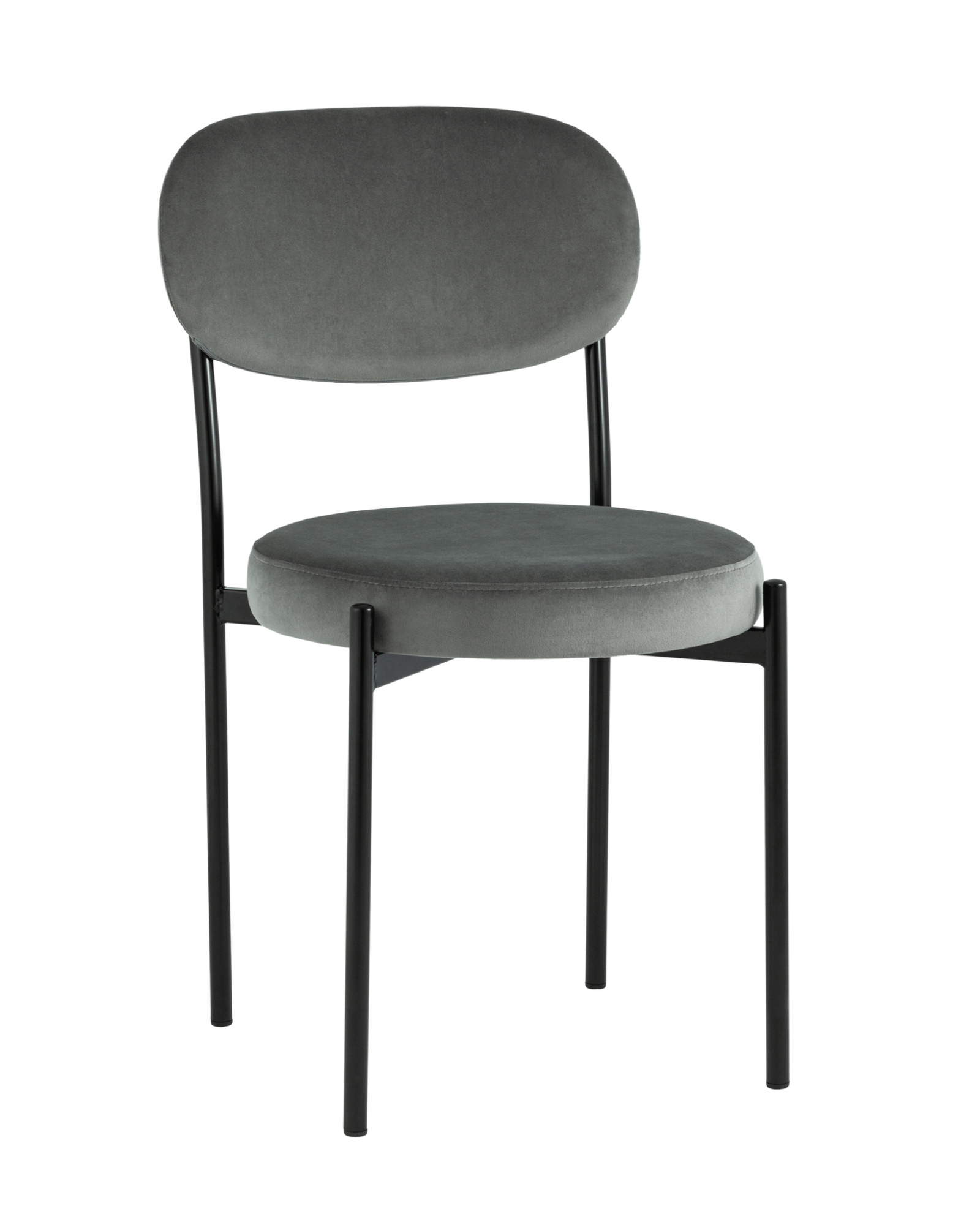 Стул Бриф велюр тёмно-серый Stool Group