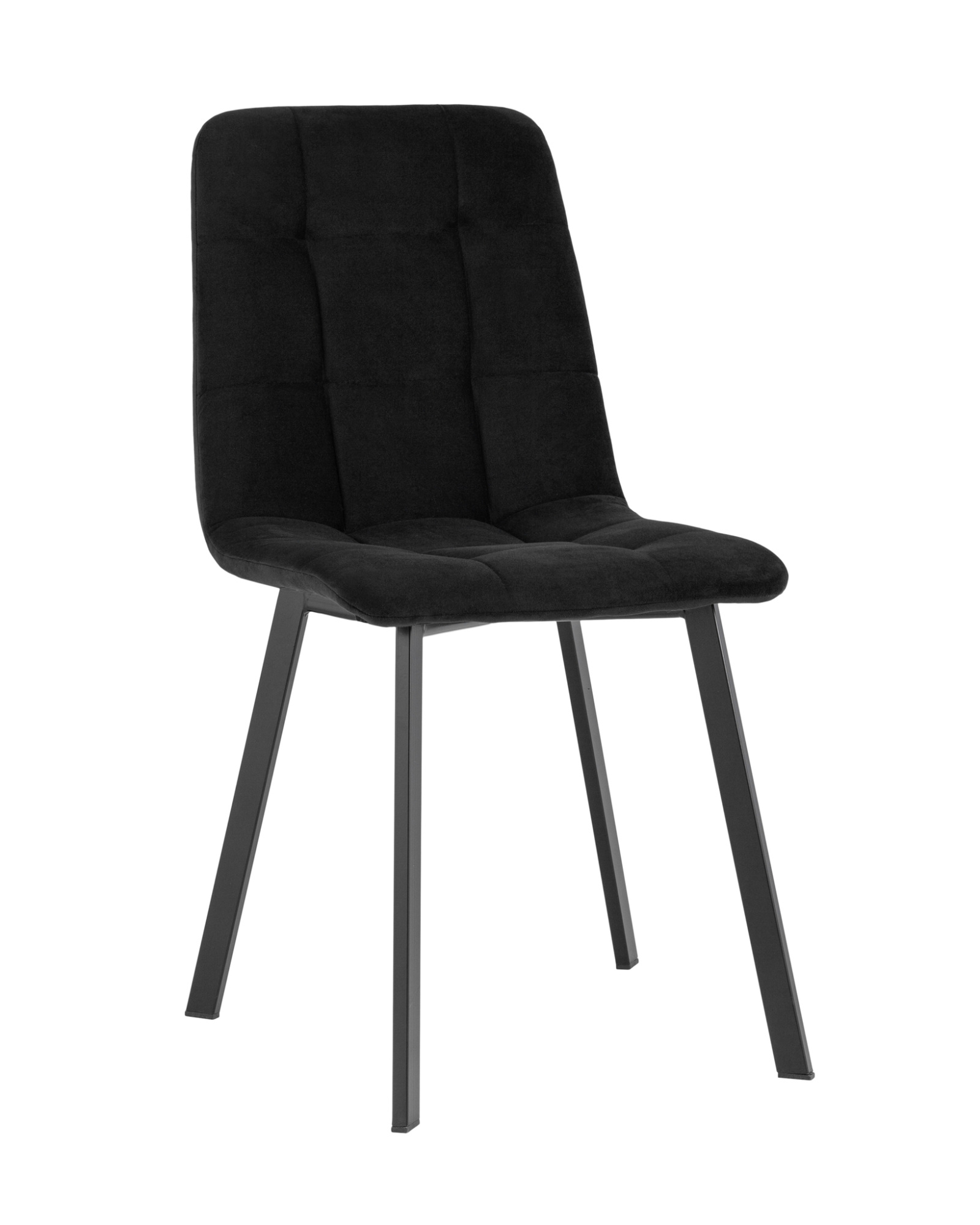 Стул Oliver Square велюр черный Stool Group