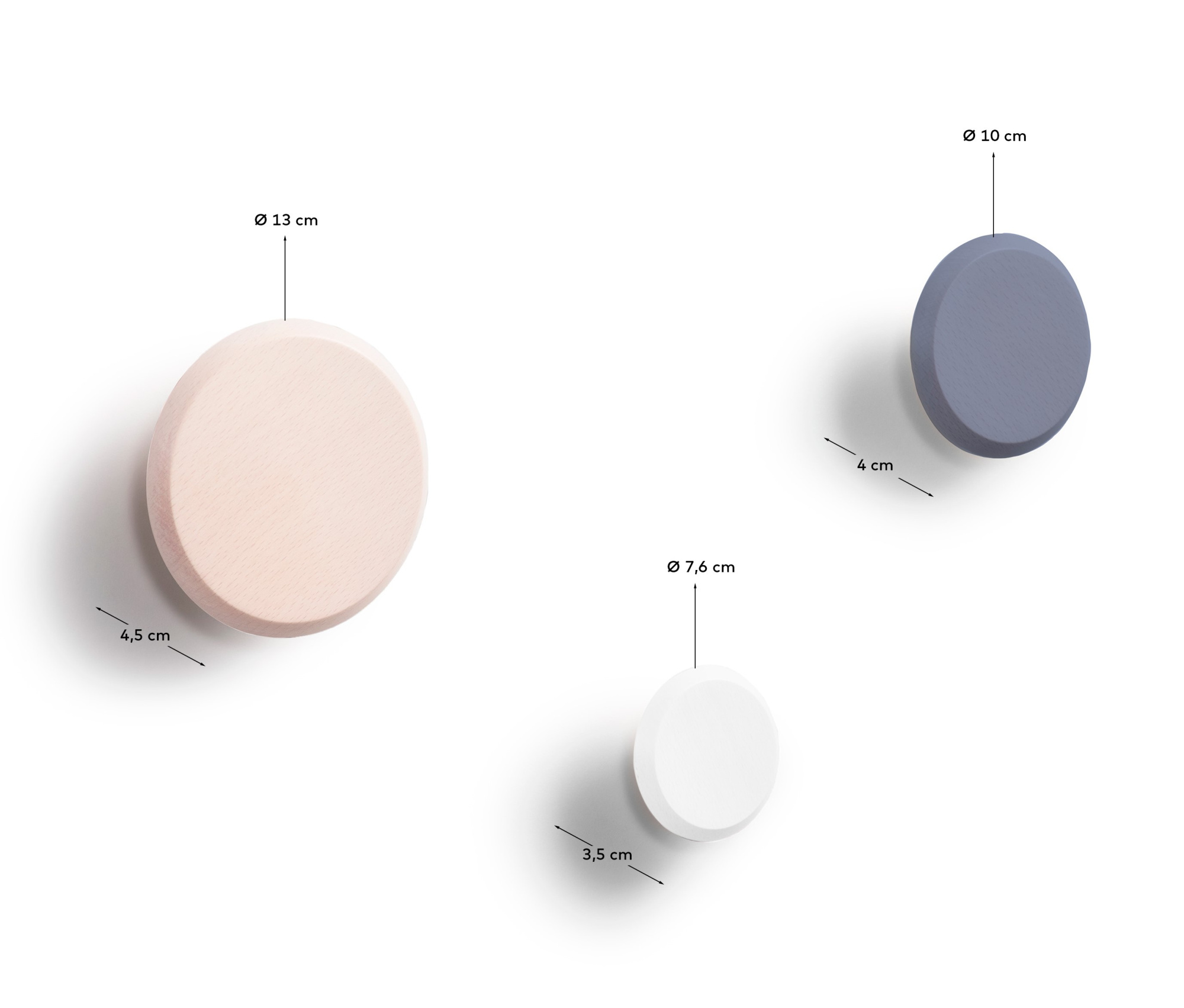 Nadua Набор вешалок натурального синего и белого цвета La Forma (ex Julia Grup)