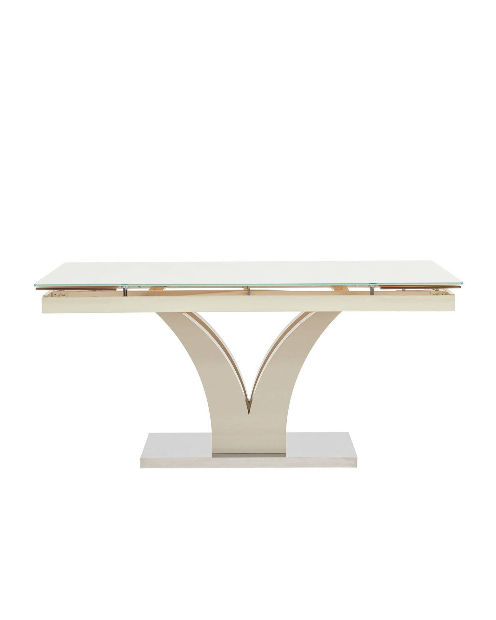 Стол обеденный Верона раскладной 160-220*90 глянцевый бежевый Stool Group