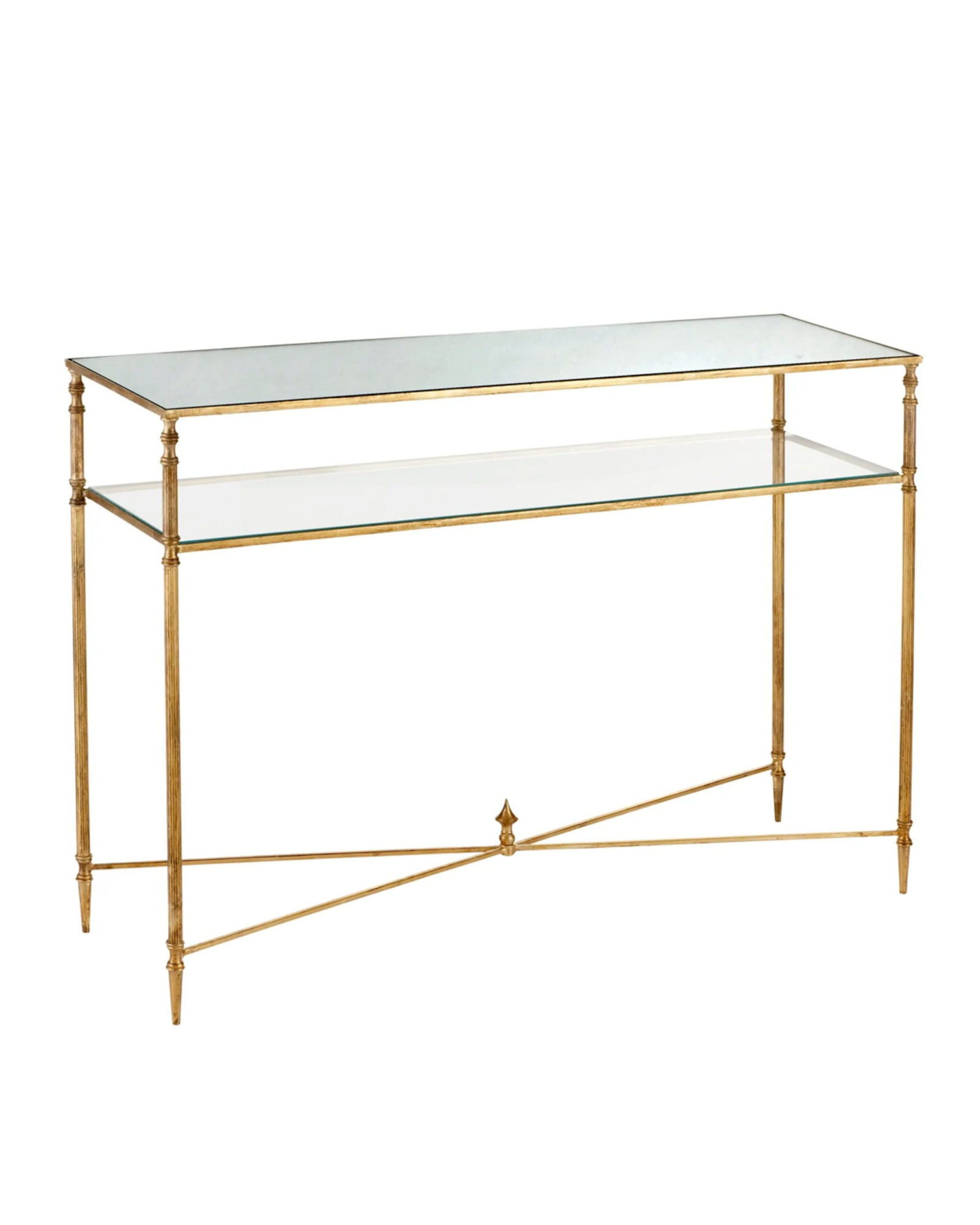 Золотая консоль Хьюго Louvre Home LHFCT02927RJ