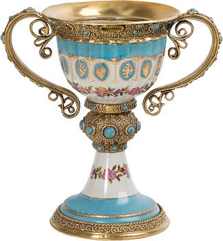 Ваза с ручками Glasar D428C/LD3002