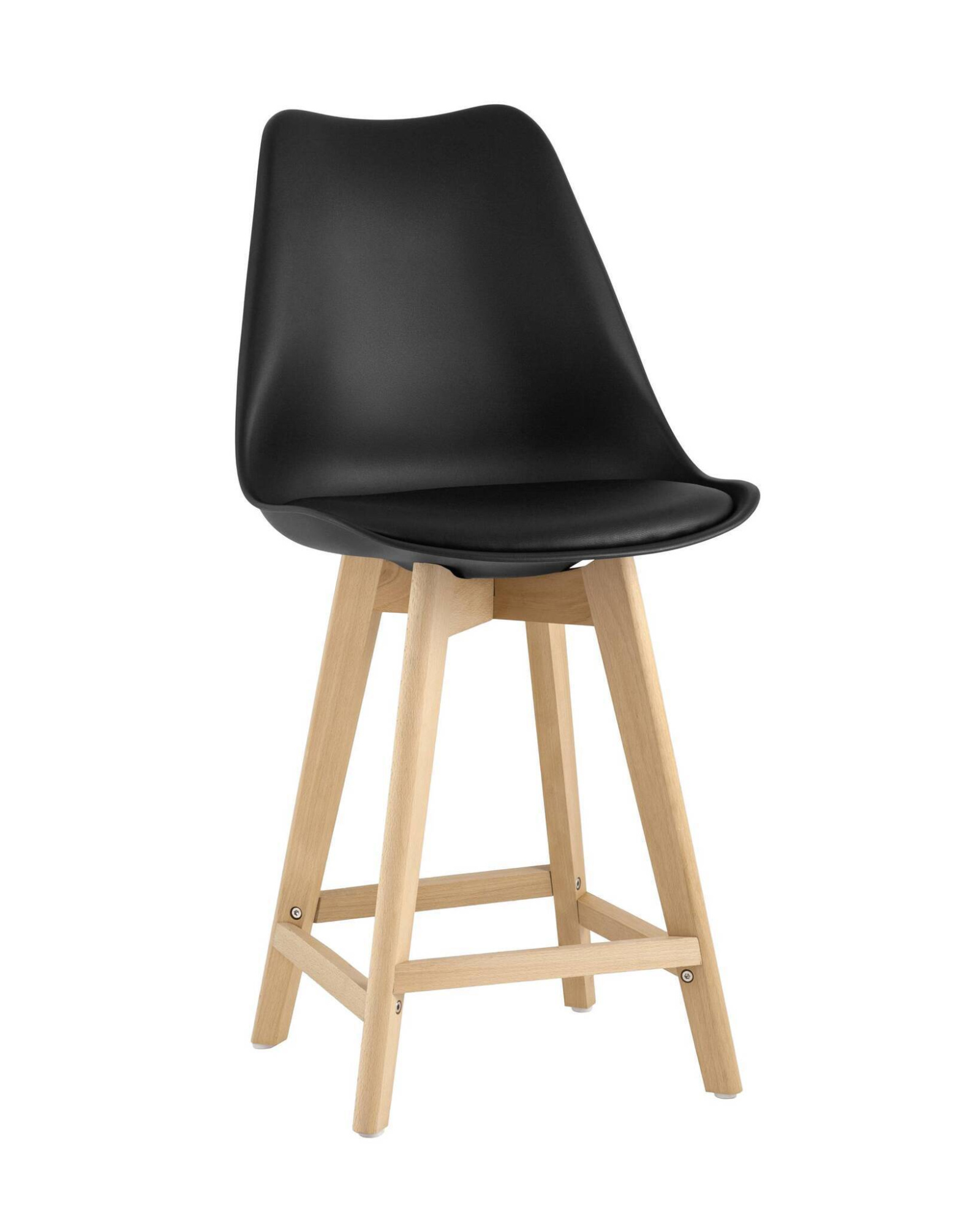 Стул полубарный FRANKFURT черный Stool Group