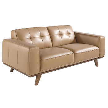 Диван 2-х местный 6119/5606-2P-M5668 с обивкой из стеганой кожи Angel Cerda