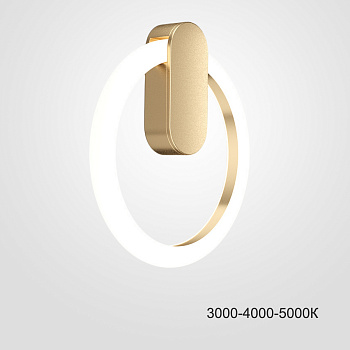 Настенный светильник GINA WALL D20 Brass Трехцветный свет by ImperiumLoft