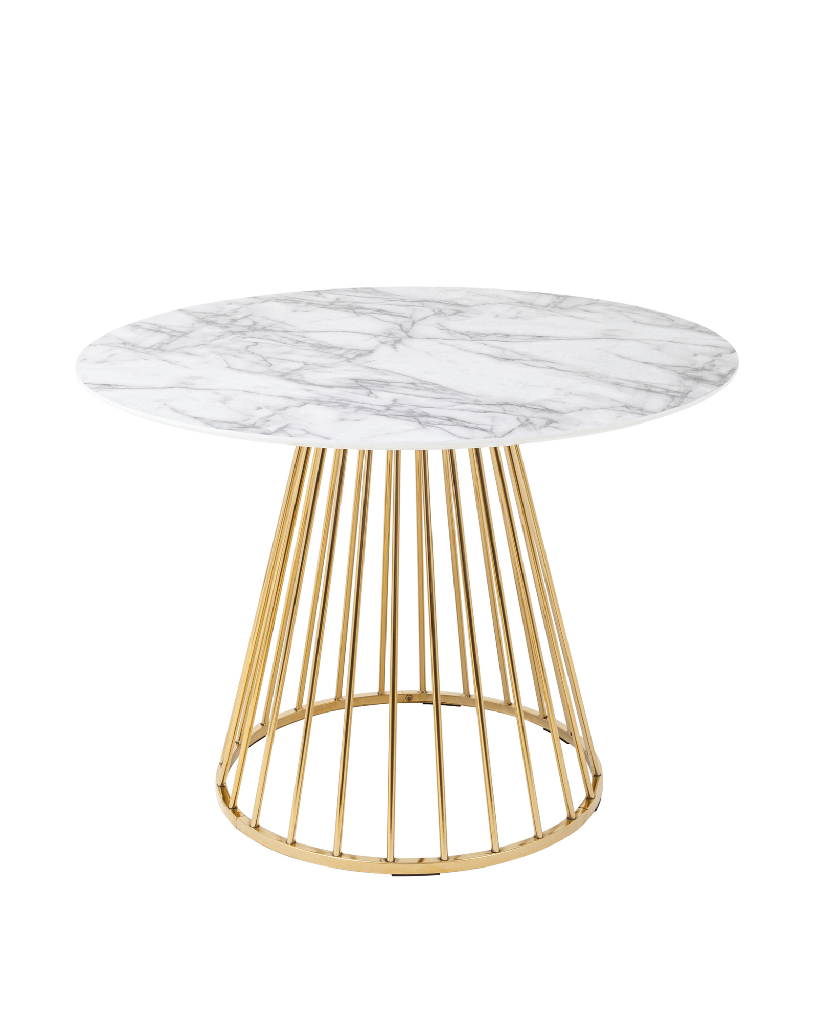 Стол обеденный Ливерпуль 110*110 белый мрамор Stool Group