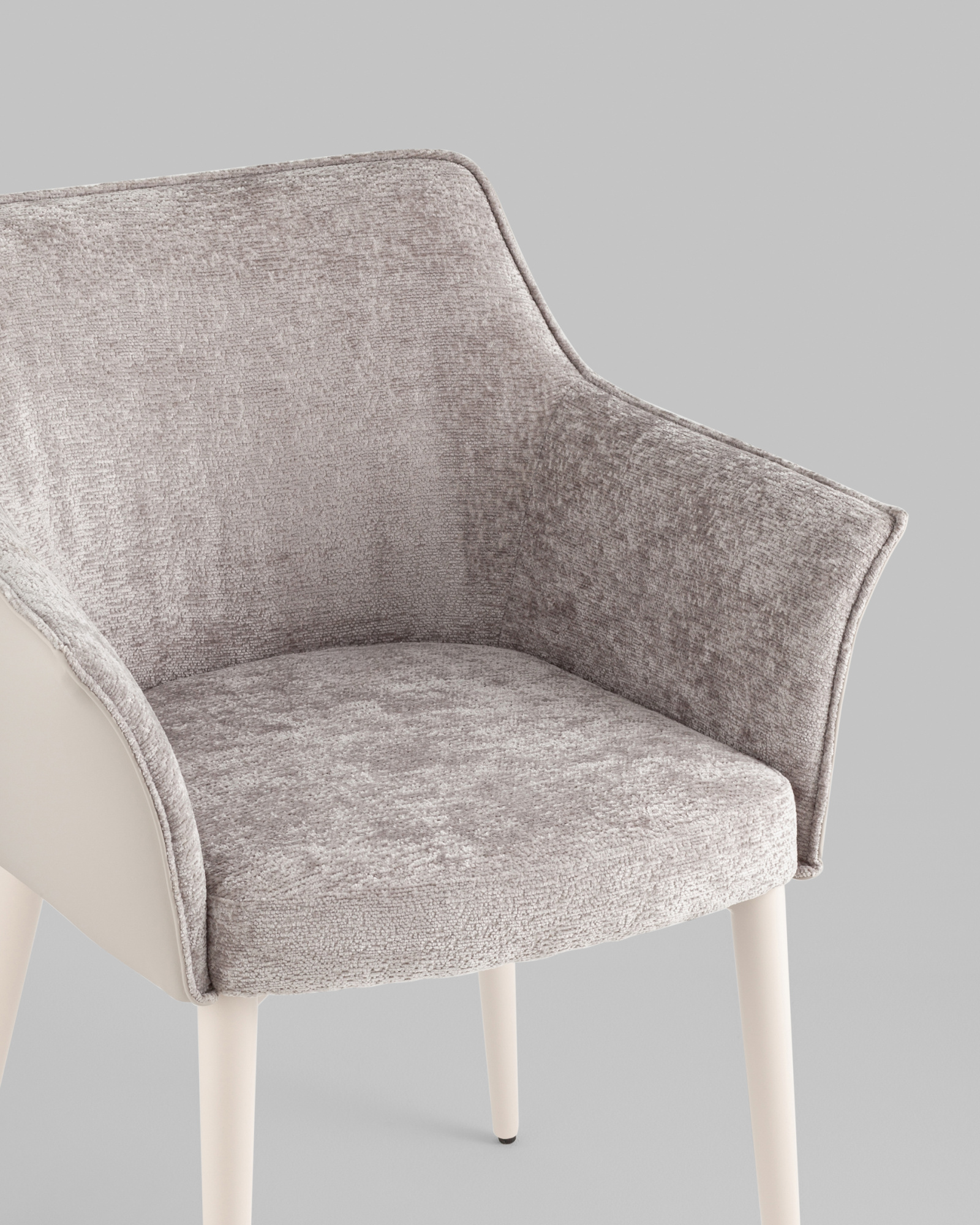 Стул обеденный Feston слоновая кость букле с экокожей Stool Group