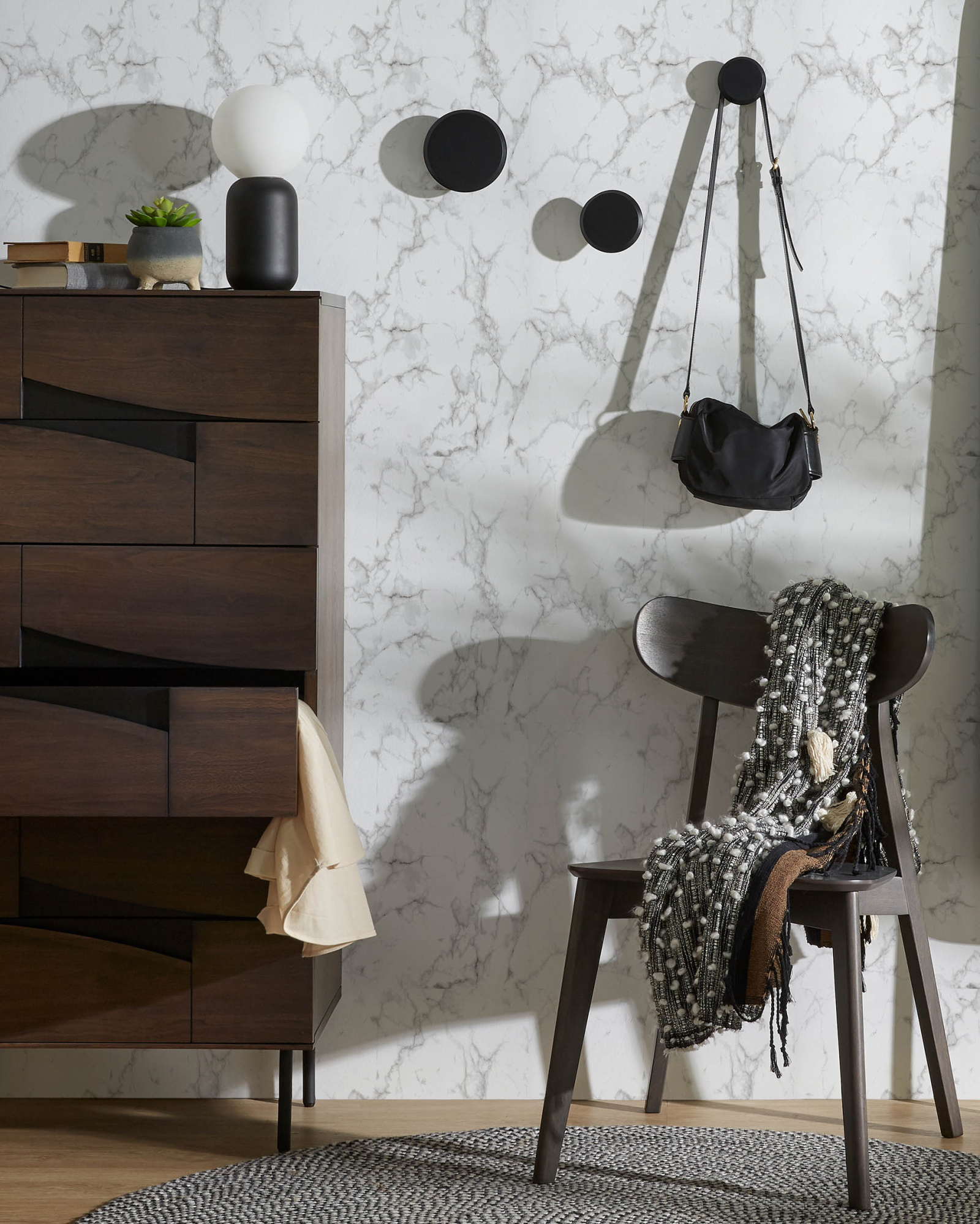 Набор вешалок Nadua черный La Forma (ex Julia Grup)