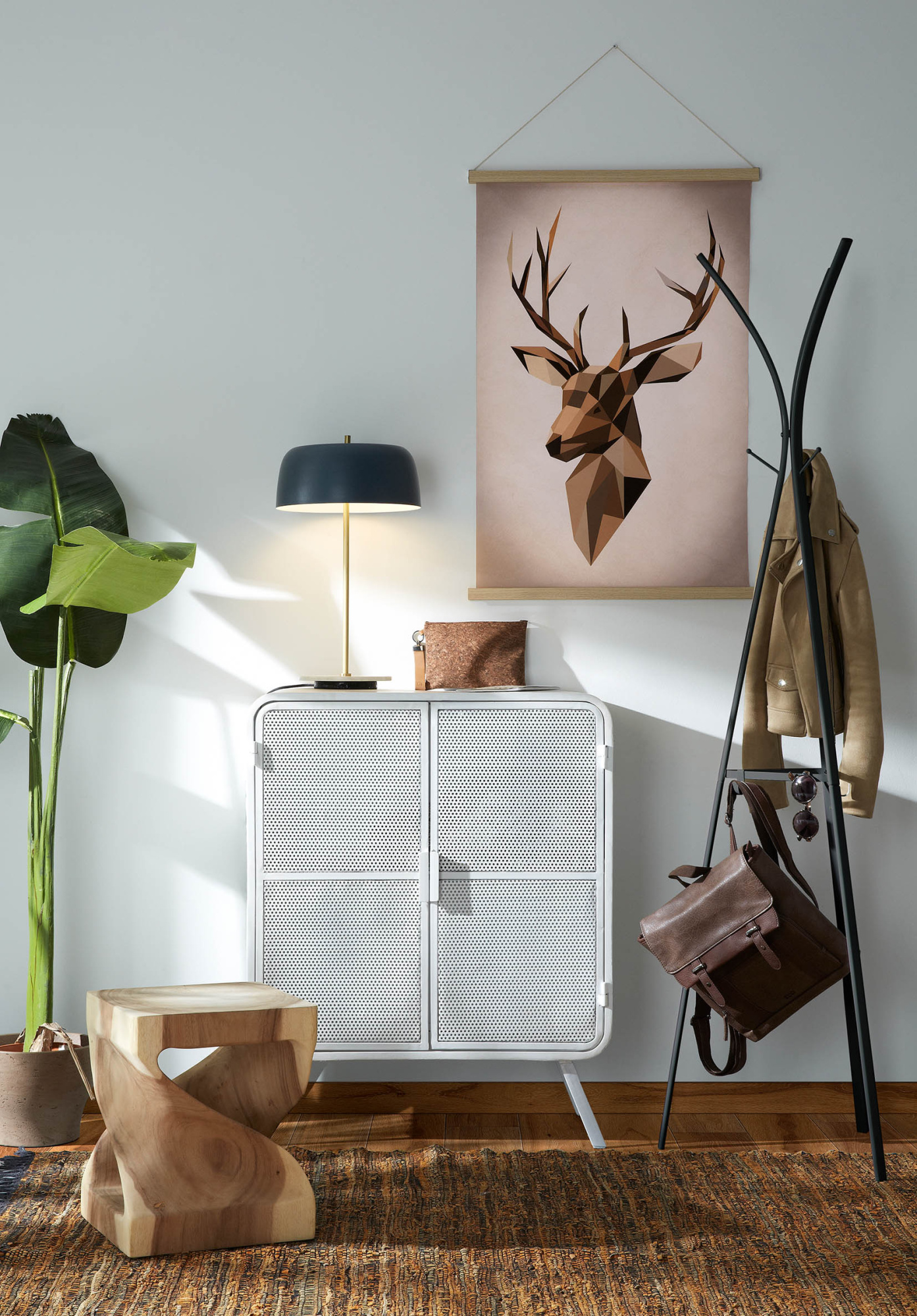 Вешалка Stearn металлическая черная La Forma (ex Julia Grup)