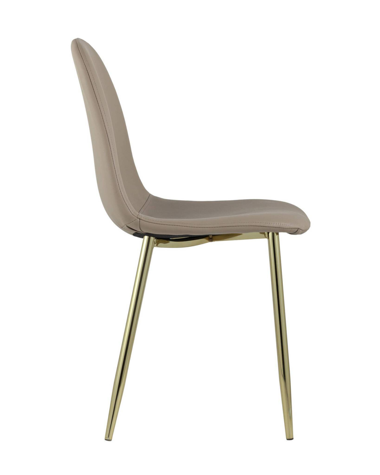 Стул Валенсия экокожа коричневая золотые ножки Stool Group