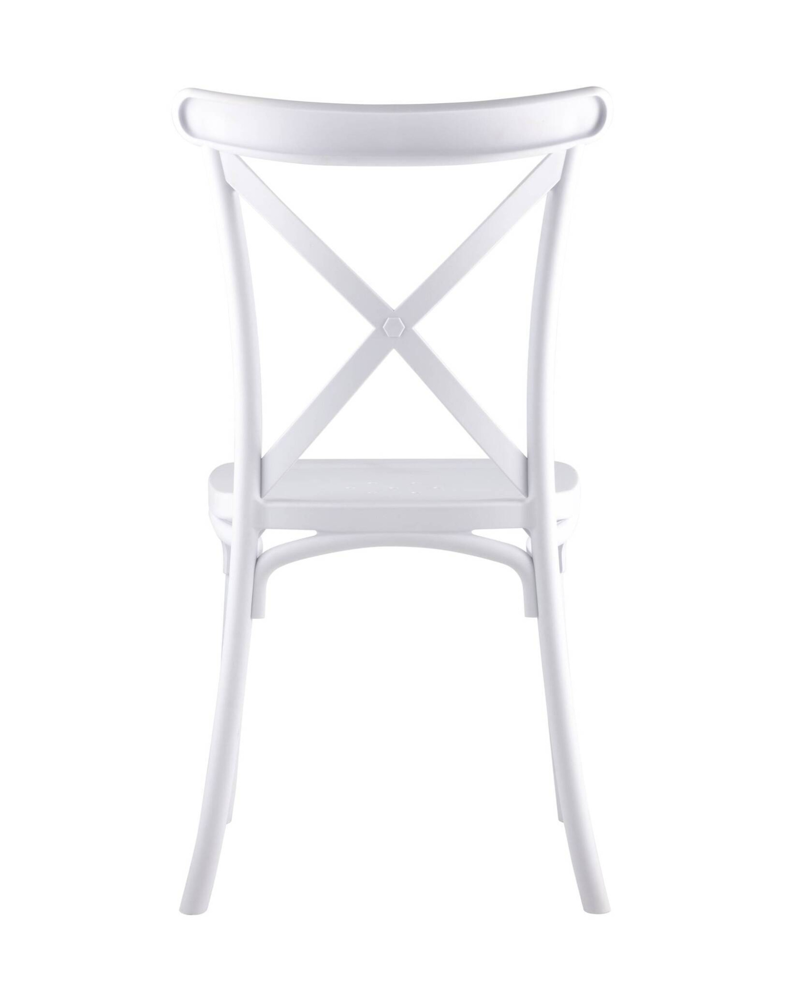 Стул Кроссбэк пластиковый белый Stool Group
