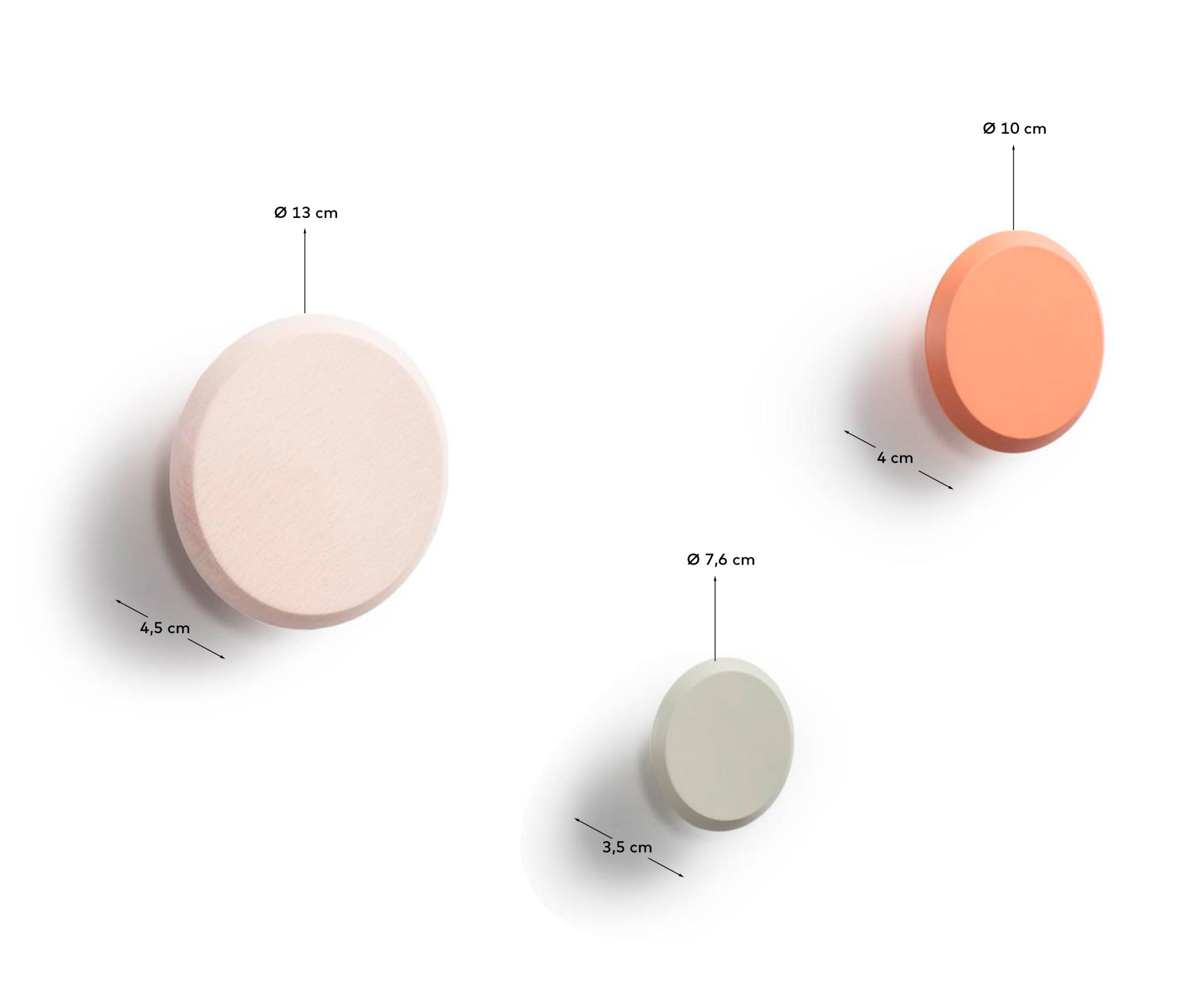 Набор вешалок Nadua разноцветный La Forma (ex Julia Grup)