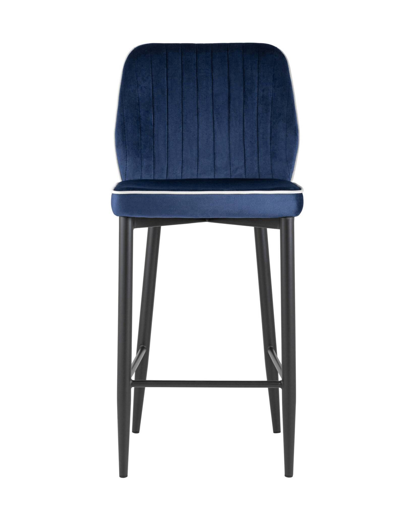Стул полубарный Лоренс велюр синий Stool Group