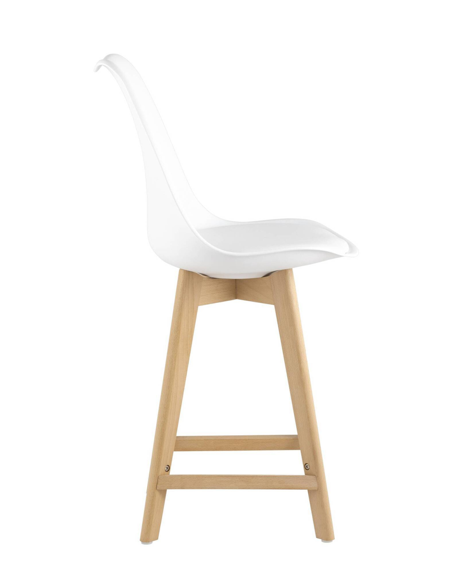 Стул полубарный FRANKFURT белый Stool Group