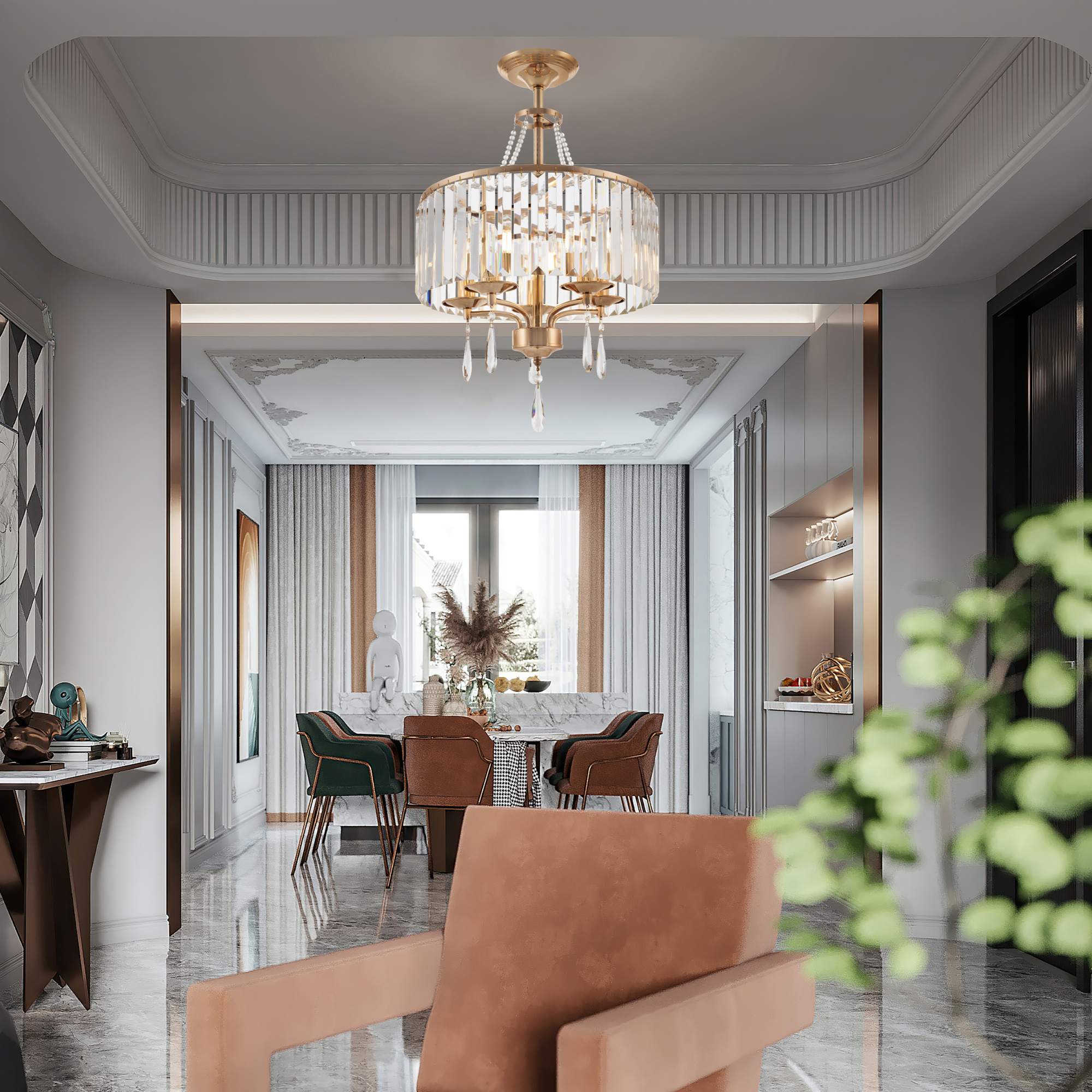Люстра 371009/5/50/400 GD Arte Milano