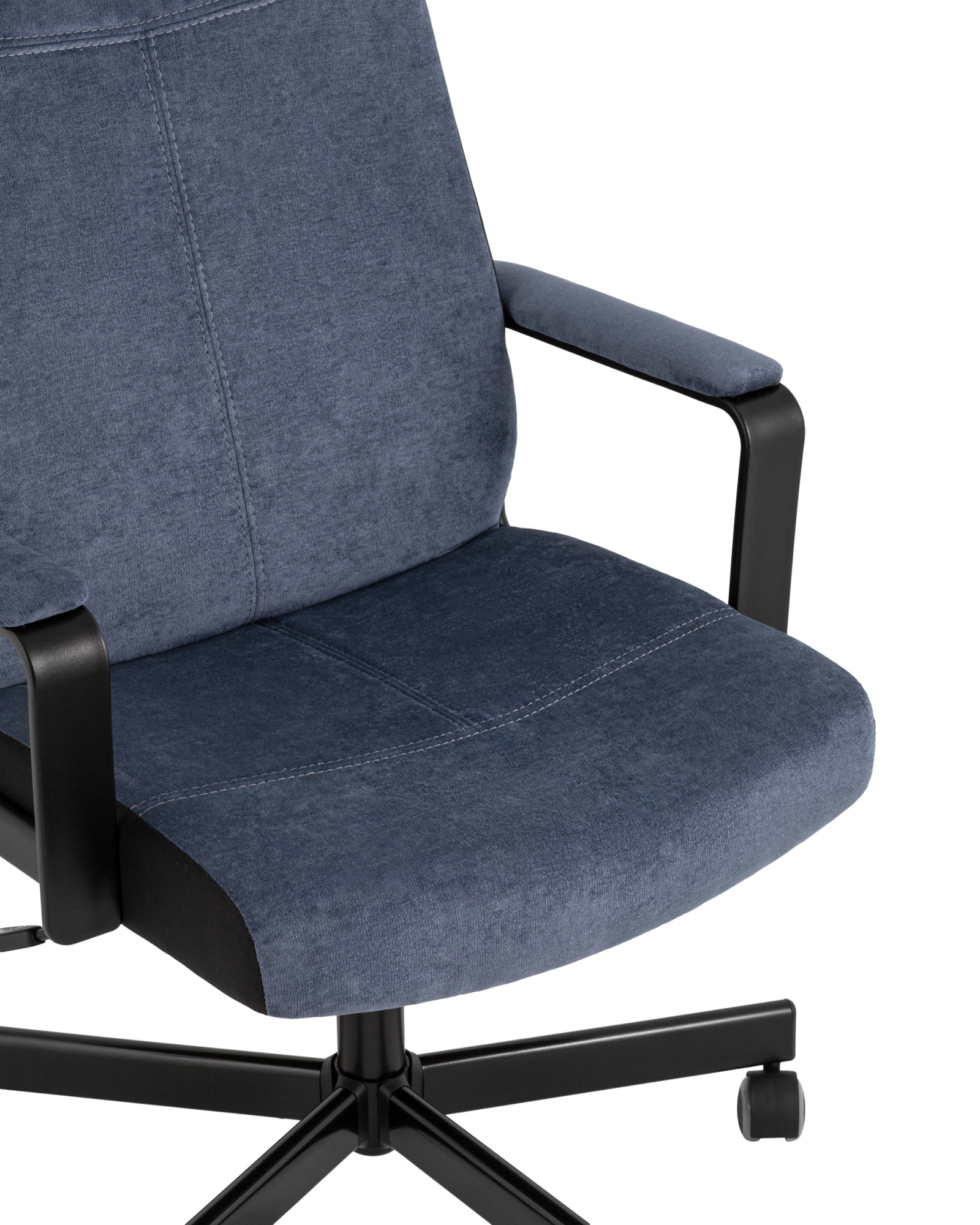 Кресло руководителя TopChairs ST-DOMINGO темно-синий Stool Group